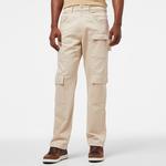 Erkek Relaxed Fit Krem Kargo Pantolon