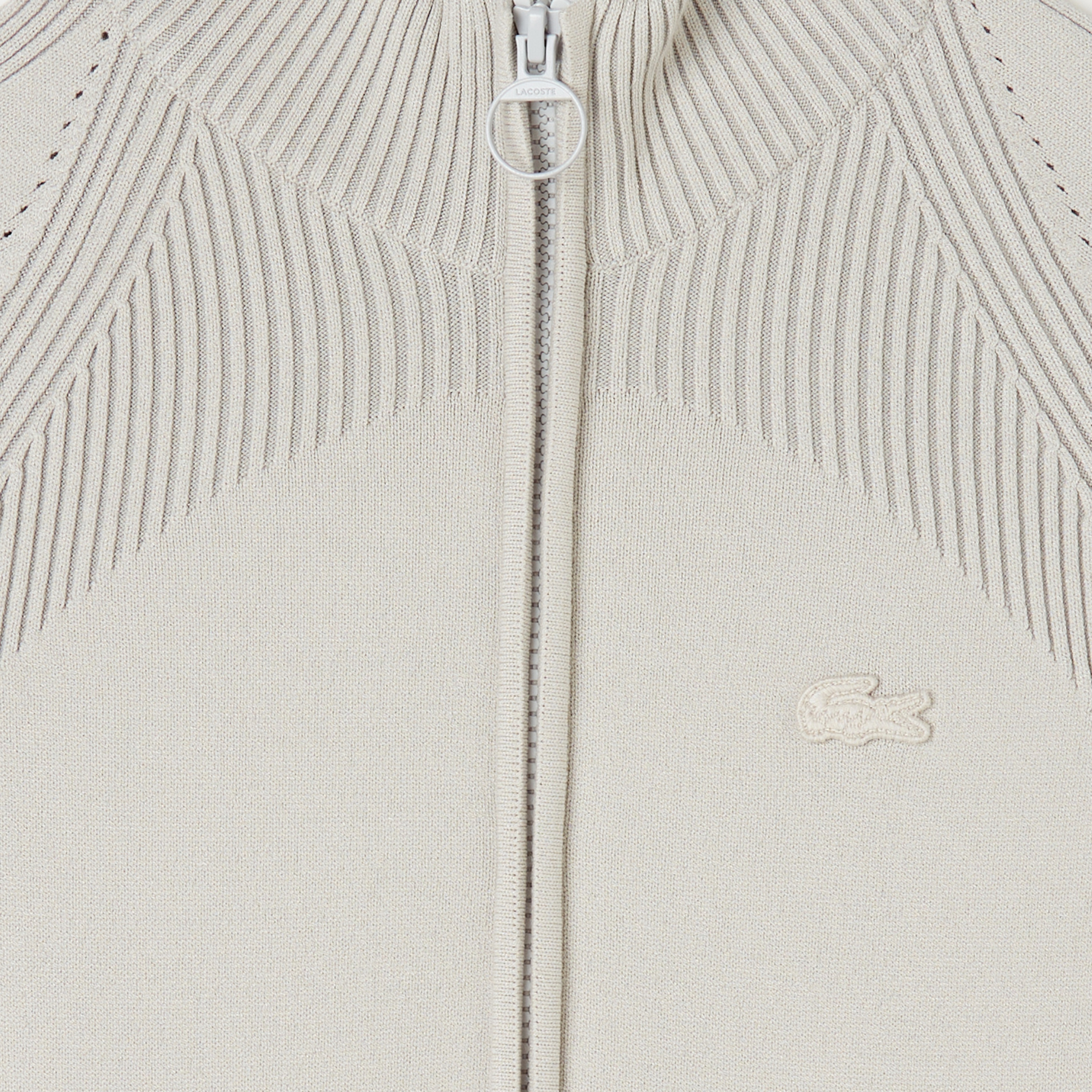 Kadın Slim Fit Uzun Kollu Yarım Fermuarlı Gri Elbise