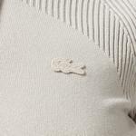 Kadın Slim Fit Uzun Kollu Yarım Fermuarlı Gri Elbise