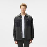 Erkek Relaxed Fit Koyu Gri Gömlek