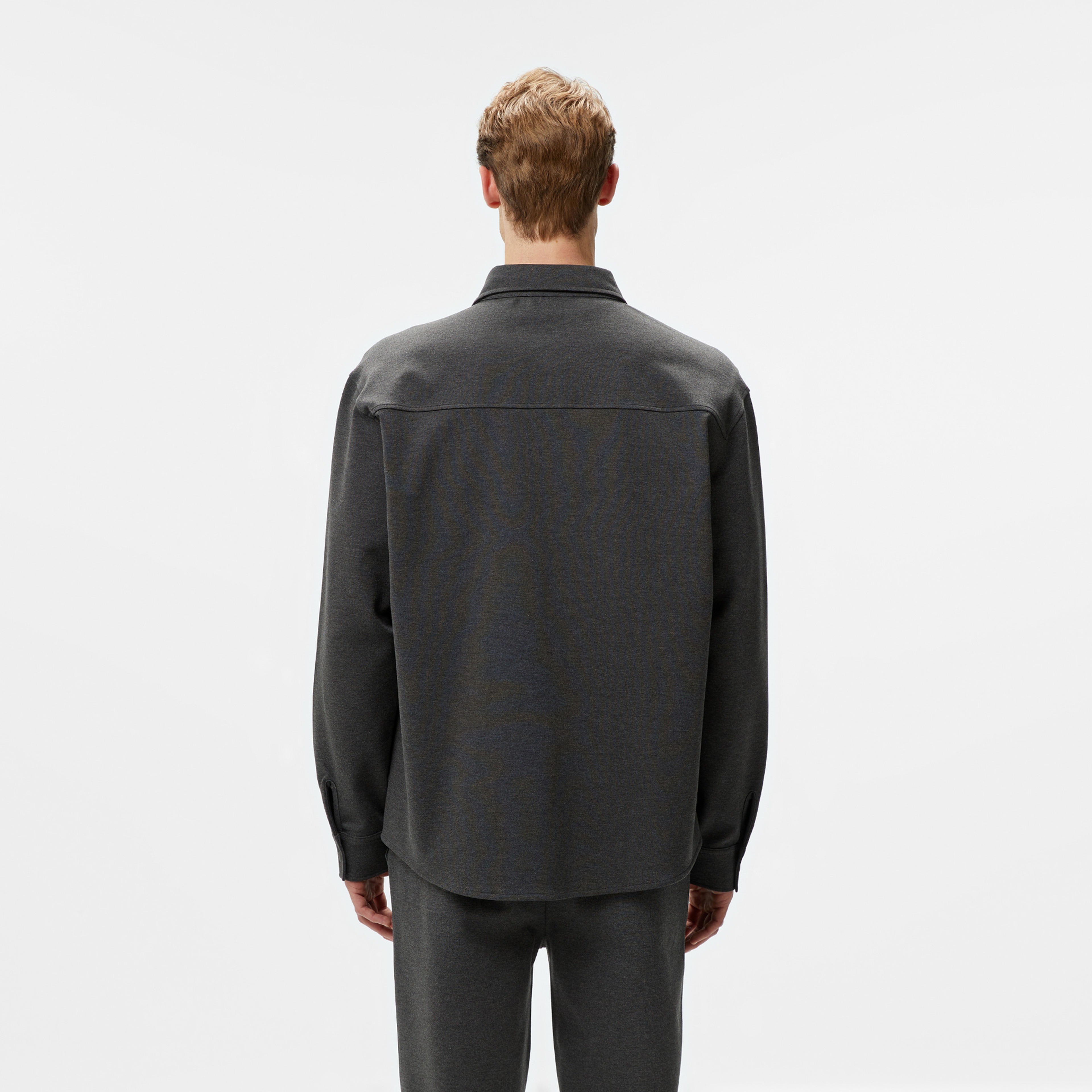 Erkek Relaxed Fit Koyu Gri Gömlek