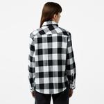 Kadın Regular Fit Ekose Siyah Gömlek