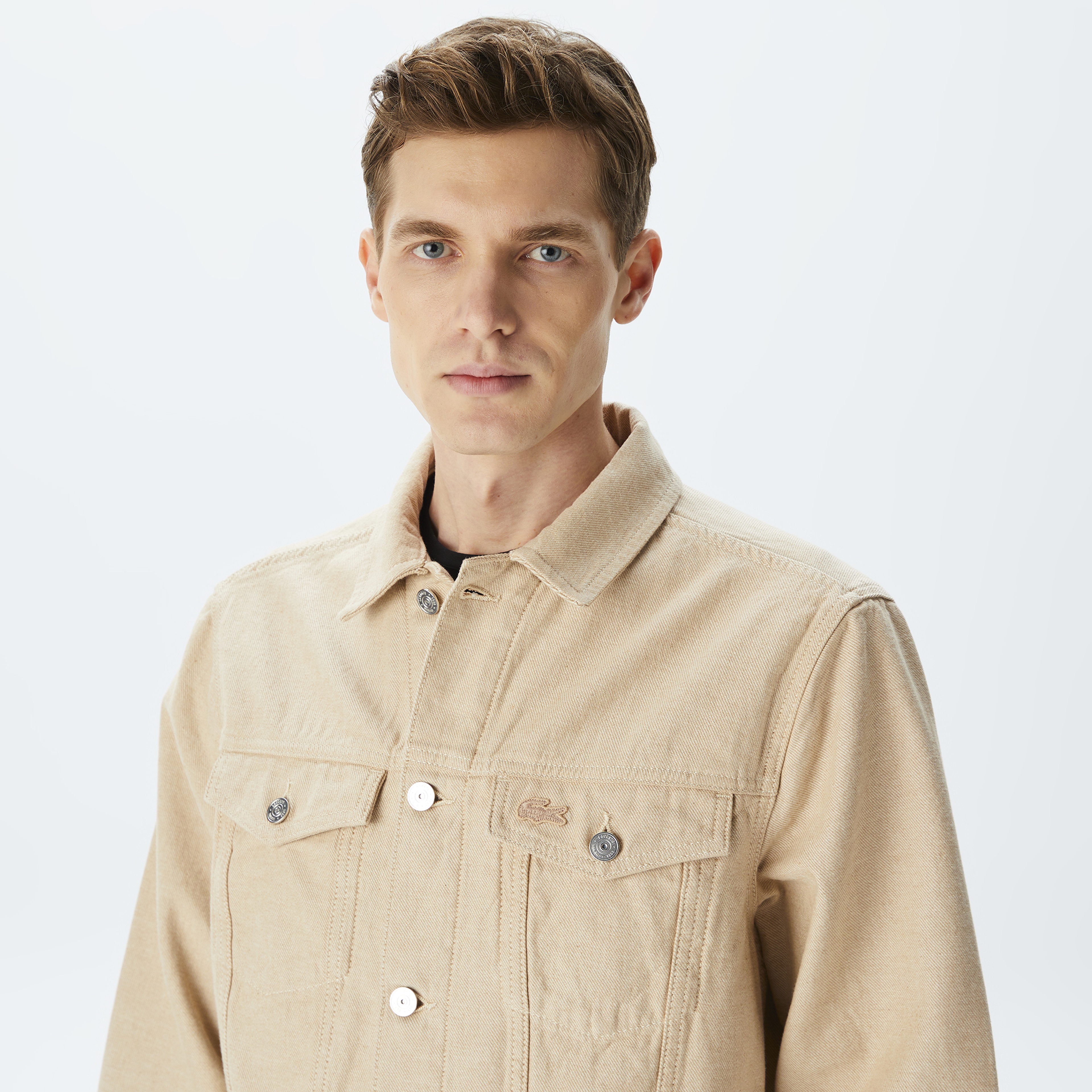 Erkek Gömlek Yaka Bej Ceket