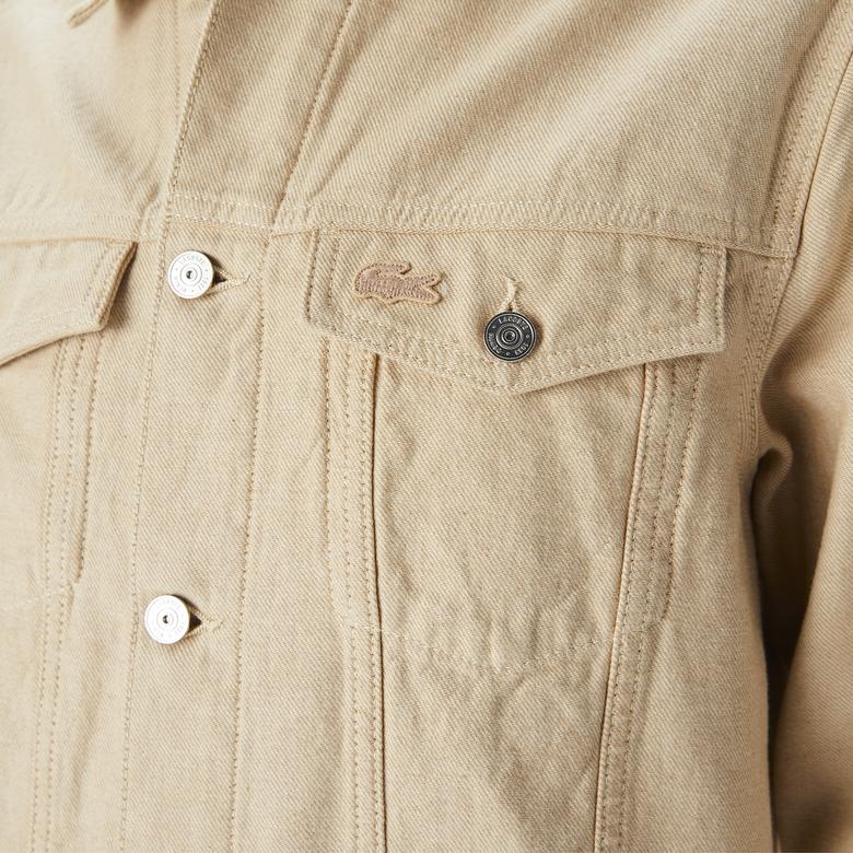 Erkek Gömlek Yaka Bej Ceket