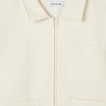 Kadın Relaxed Fit Kapüşonlu Beyaz Ceket