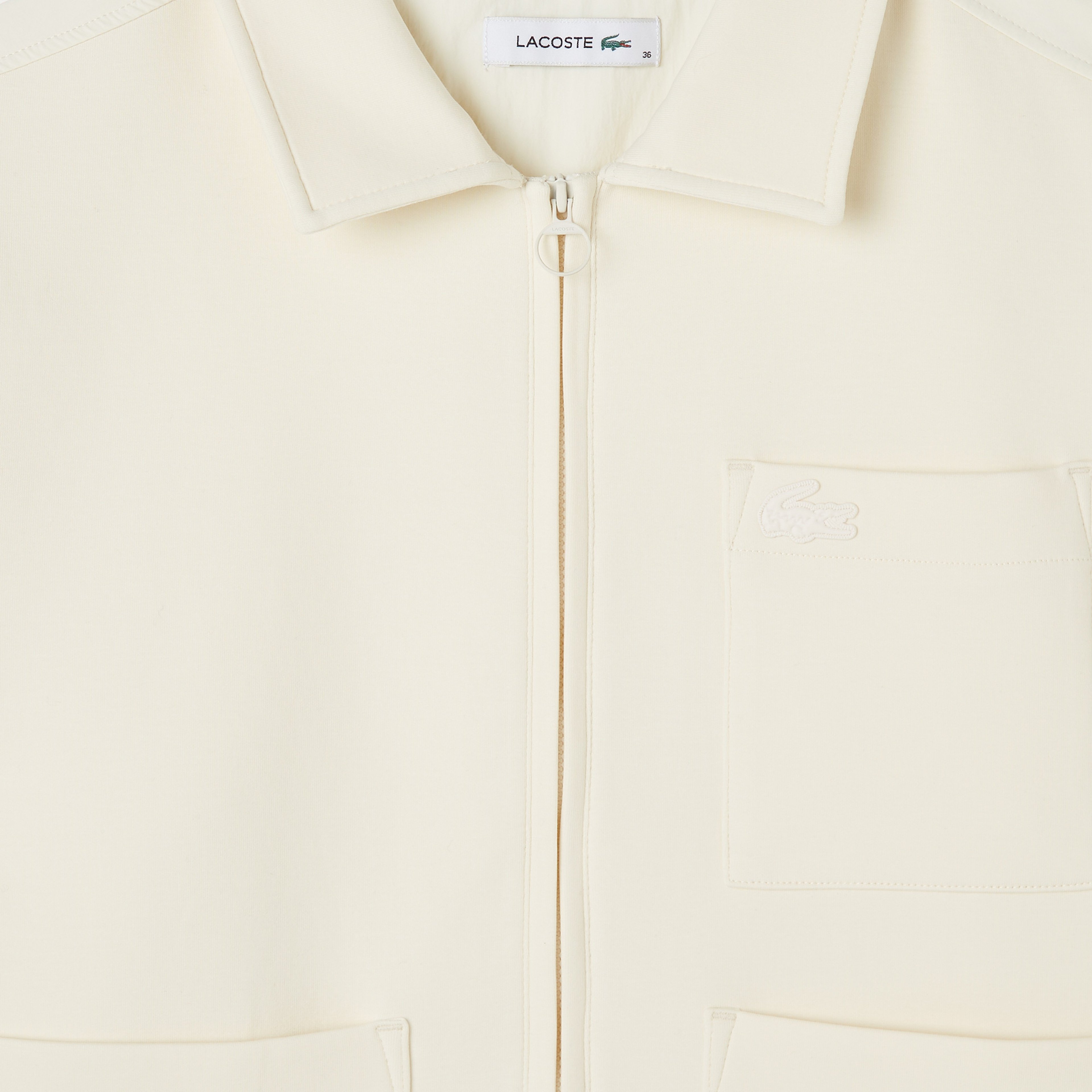 Kadın Relaxed Fit Kapüşonlu Beyaz Ceket