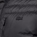 Erkek Kapüşonlu Siyah Mont