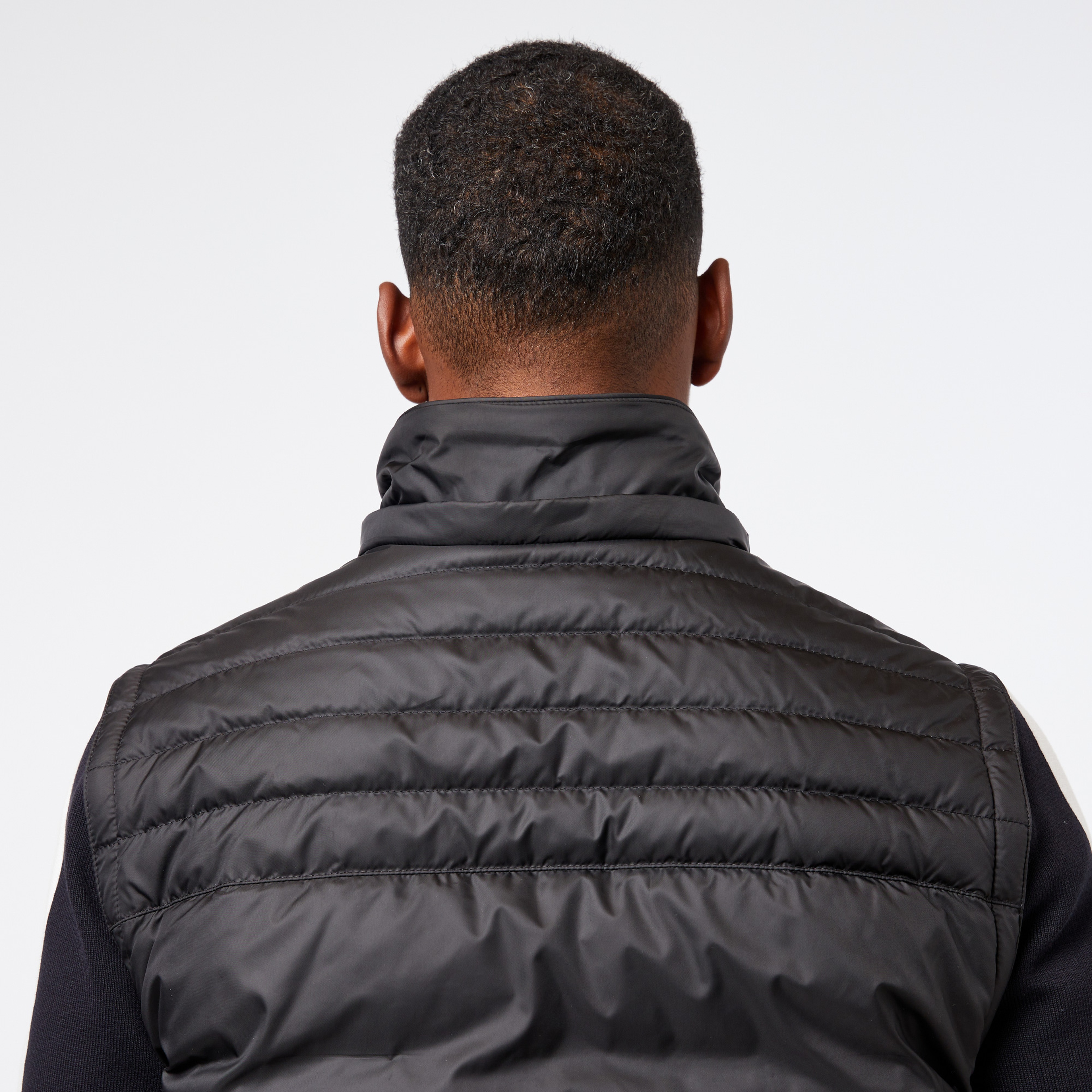 Erkek Kapüşonlu Siyah Mont