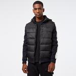 Erkek Kapüşonlu Siyah Mont