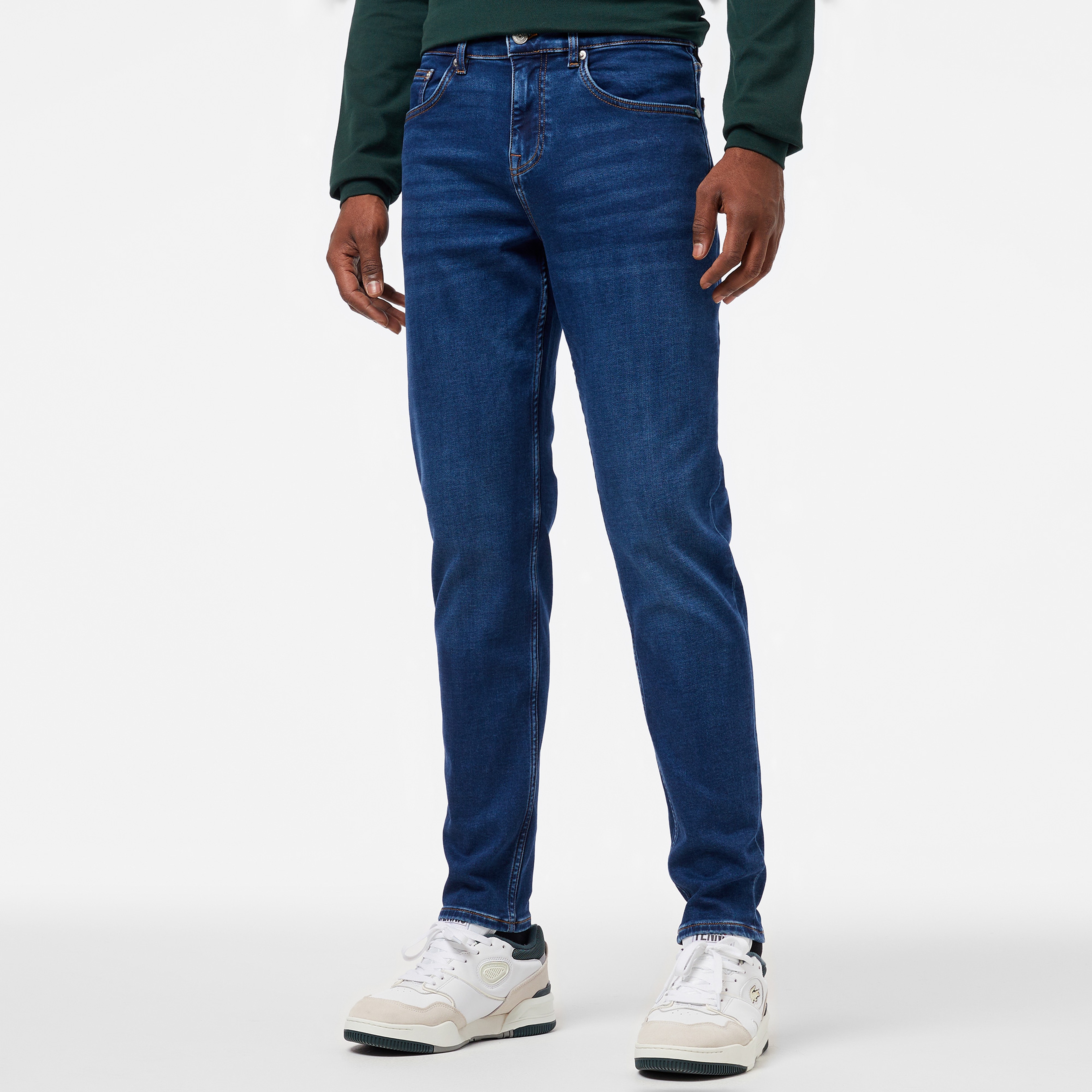 Erkek Regular Fit Denim Mavi Pantolon