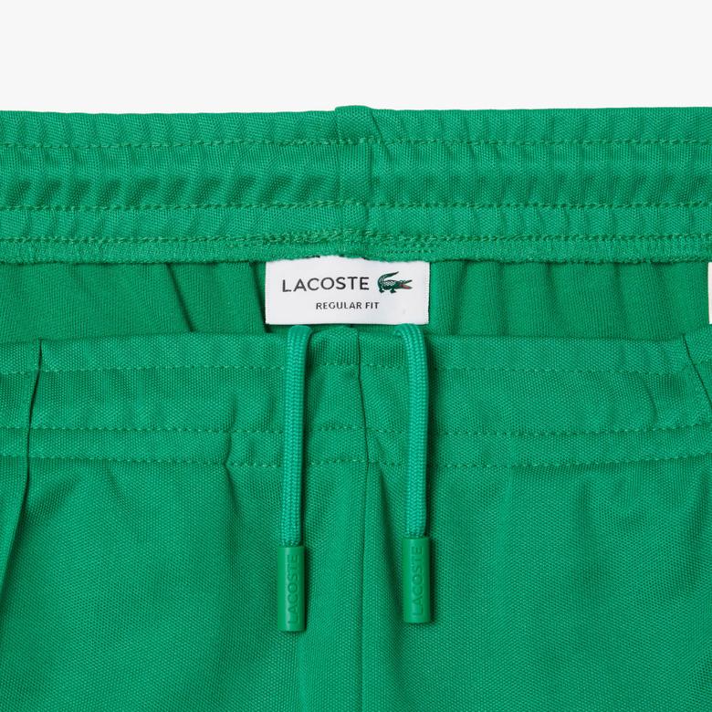 Erkek Regular Fit Çizgili Yeşil Eşofman Altı