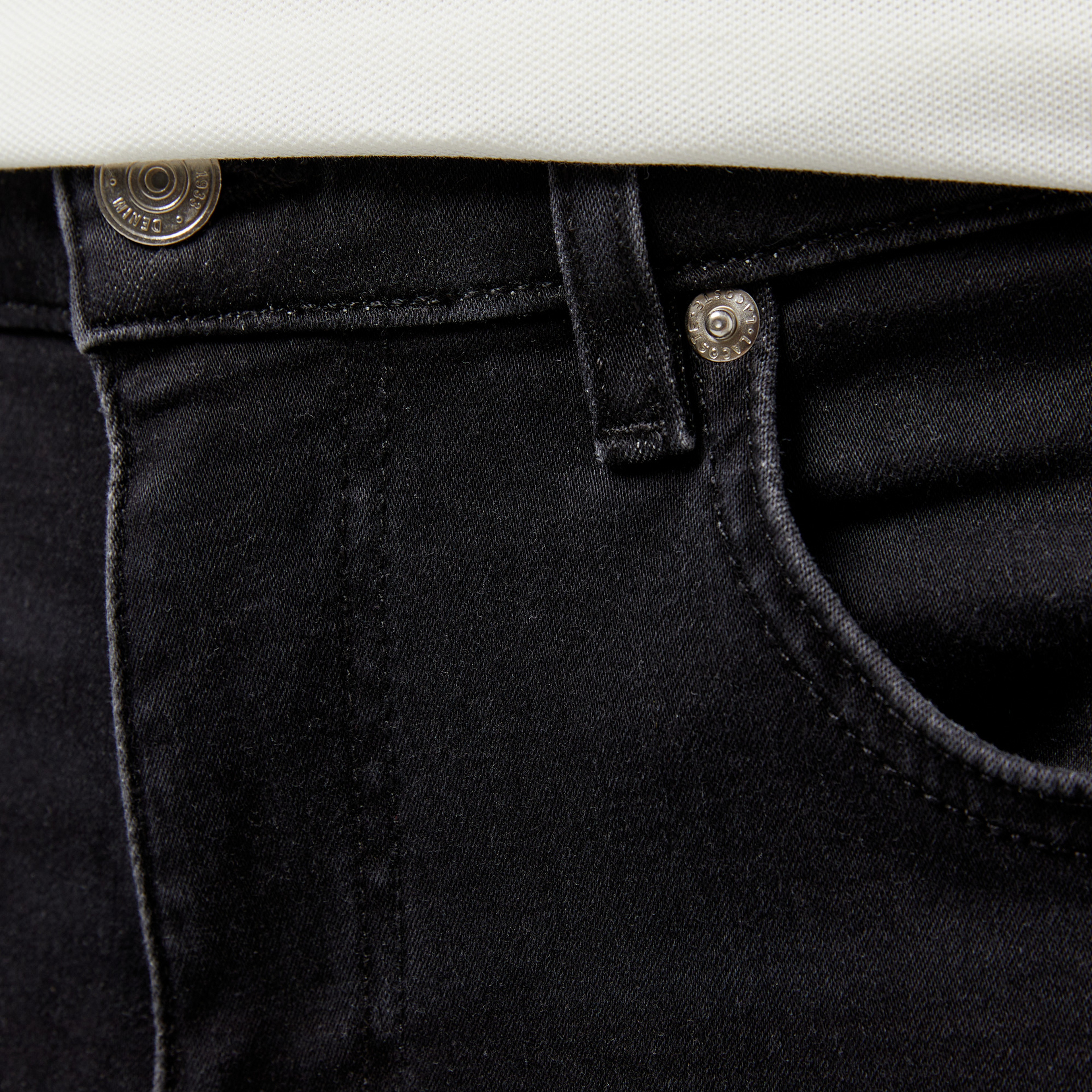 Erkek Regular Fit Denim Siyah Pantolon