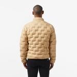 Erkek Regular Fit Kapüşonlu Kapitone Kahverengi Mont