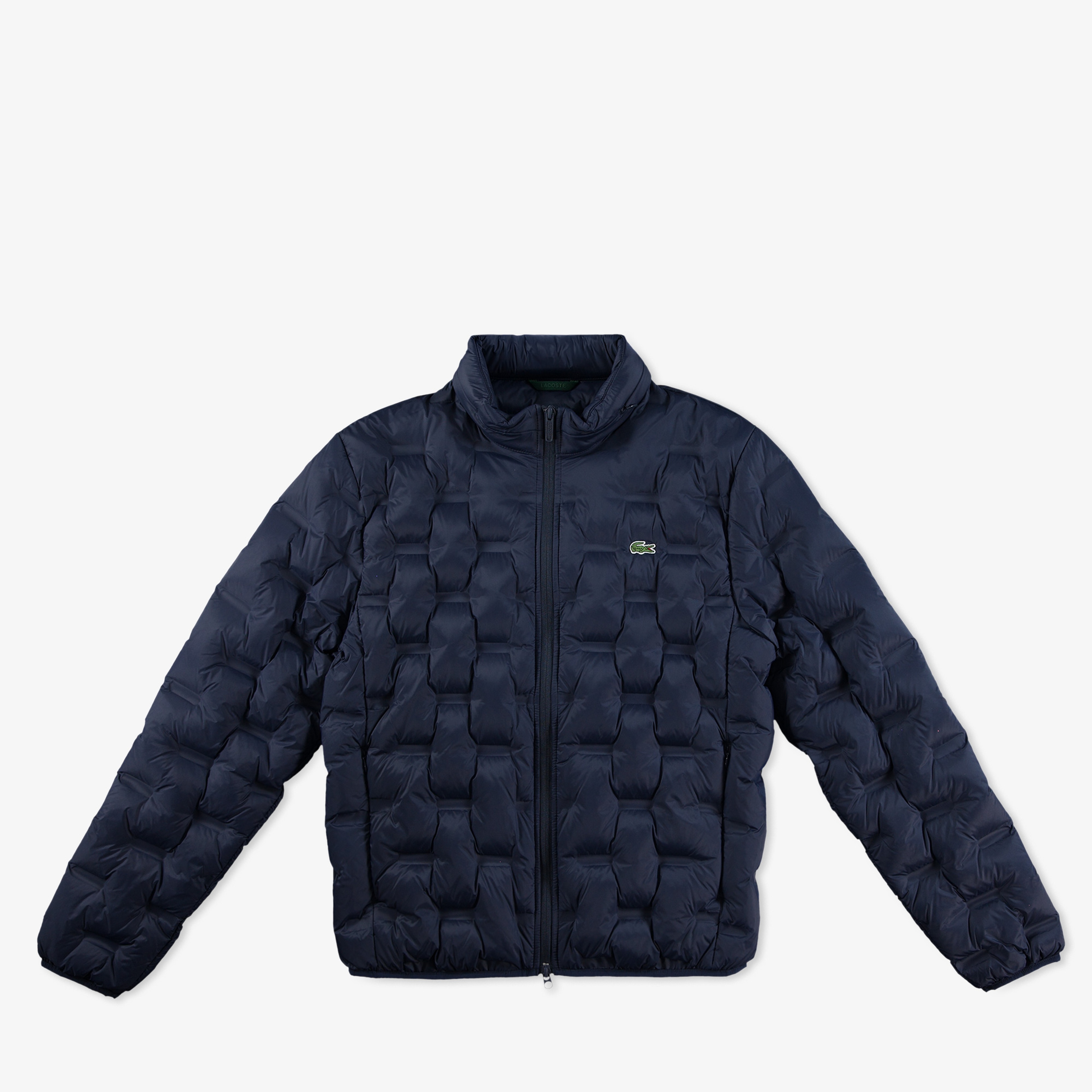 Erkek Regular Fit Kapüşonlu Kapitone Lacivert Mont