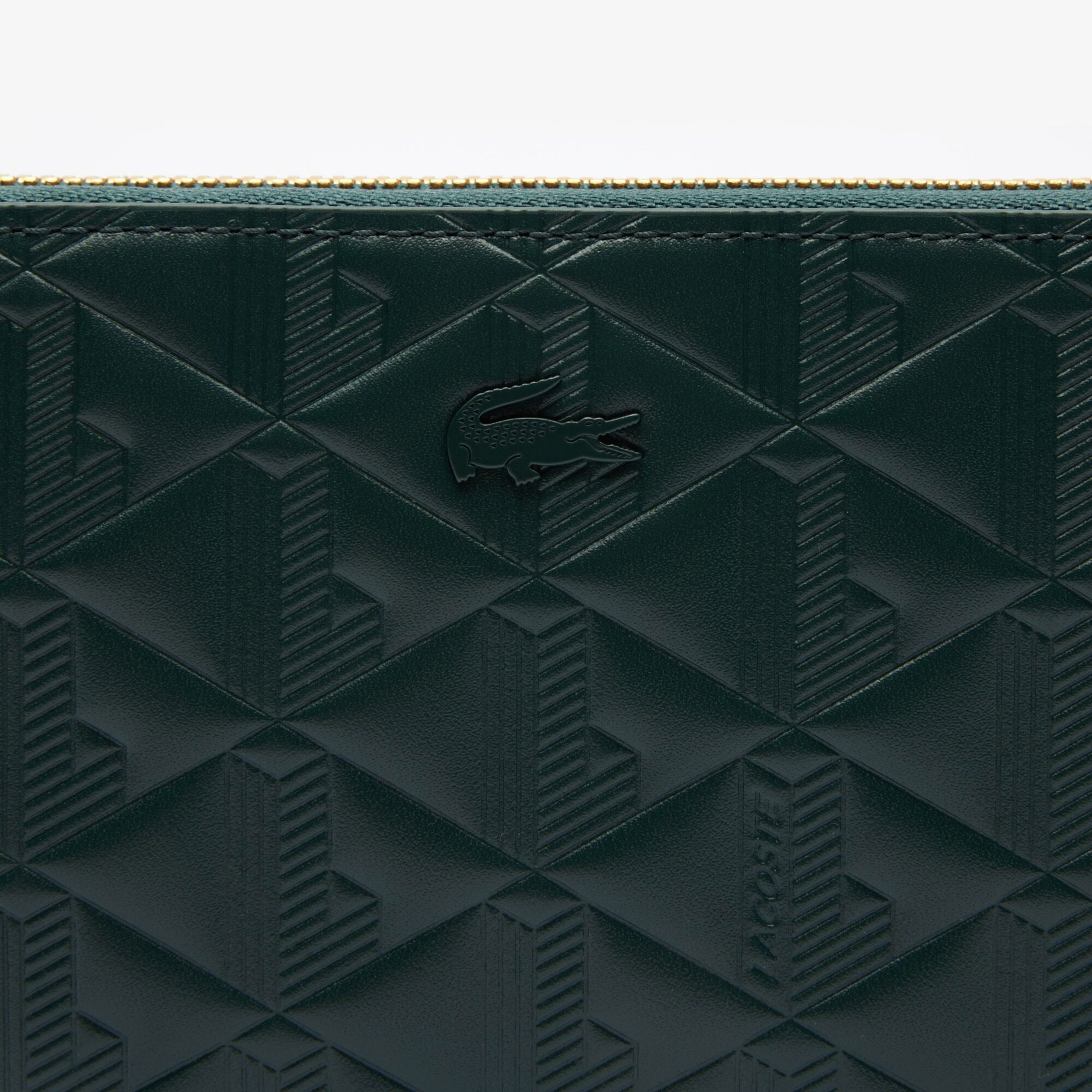 Maheki Kadın Monogram Deri Yeşil Cüzdan