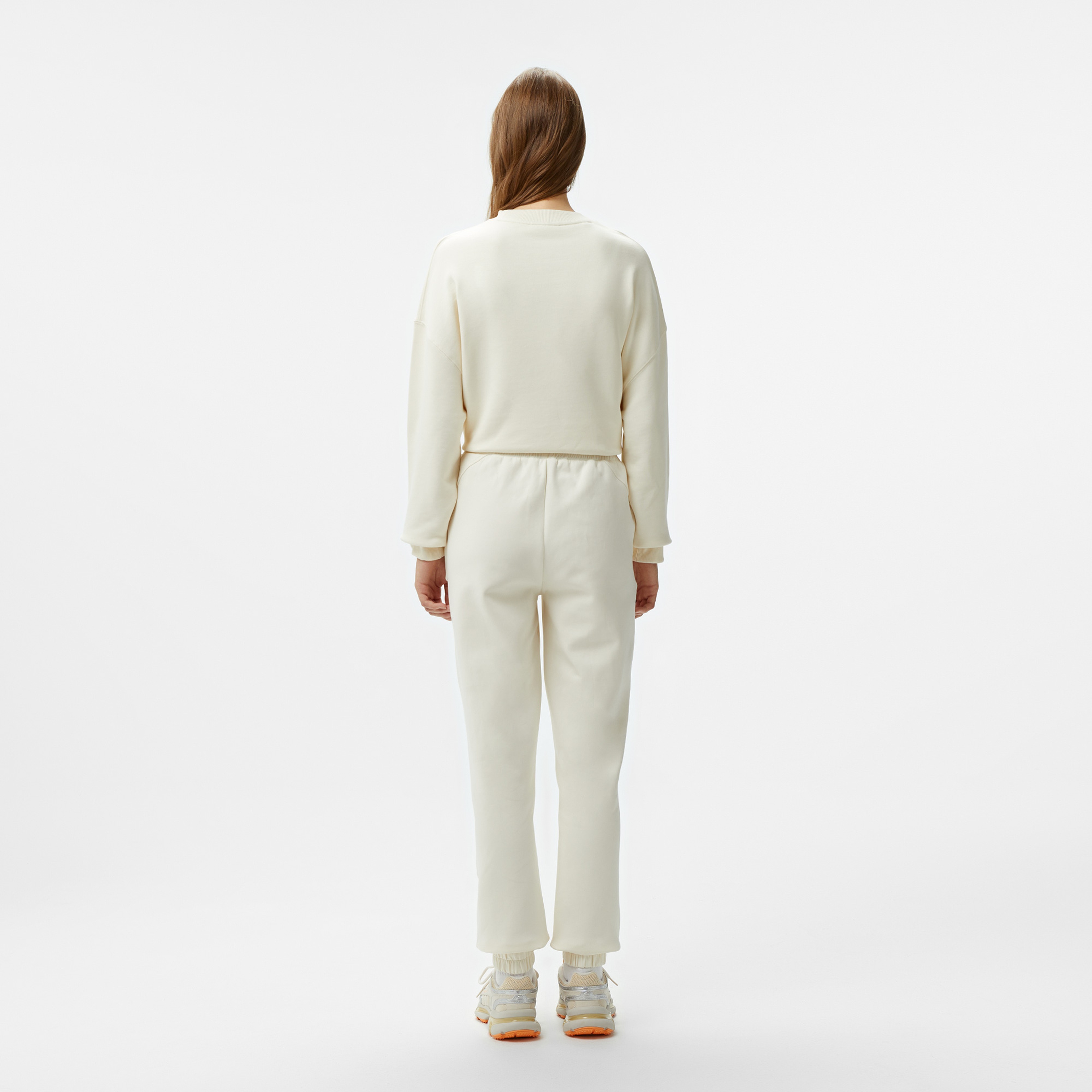 Kadın Jogger Beyaz Pantolon