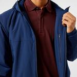 Erkek Relaxed Fit Kapüşonlu Lacivert Yağmurluk