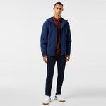 Erkek Relaxed Fit Kapüşonlu Lacivert Yağmurluk