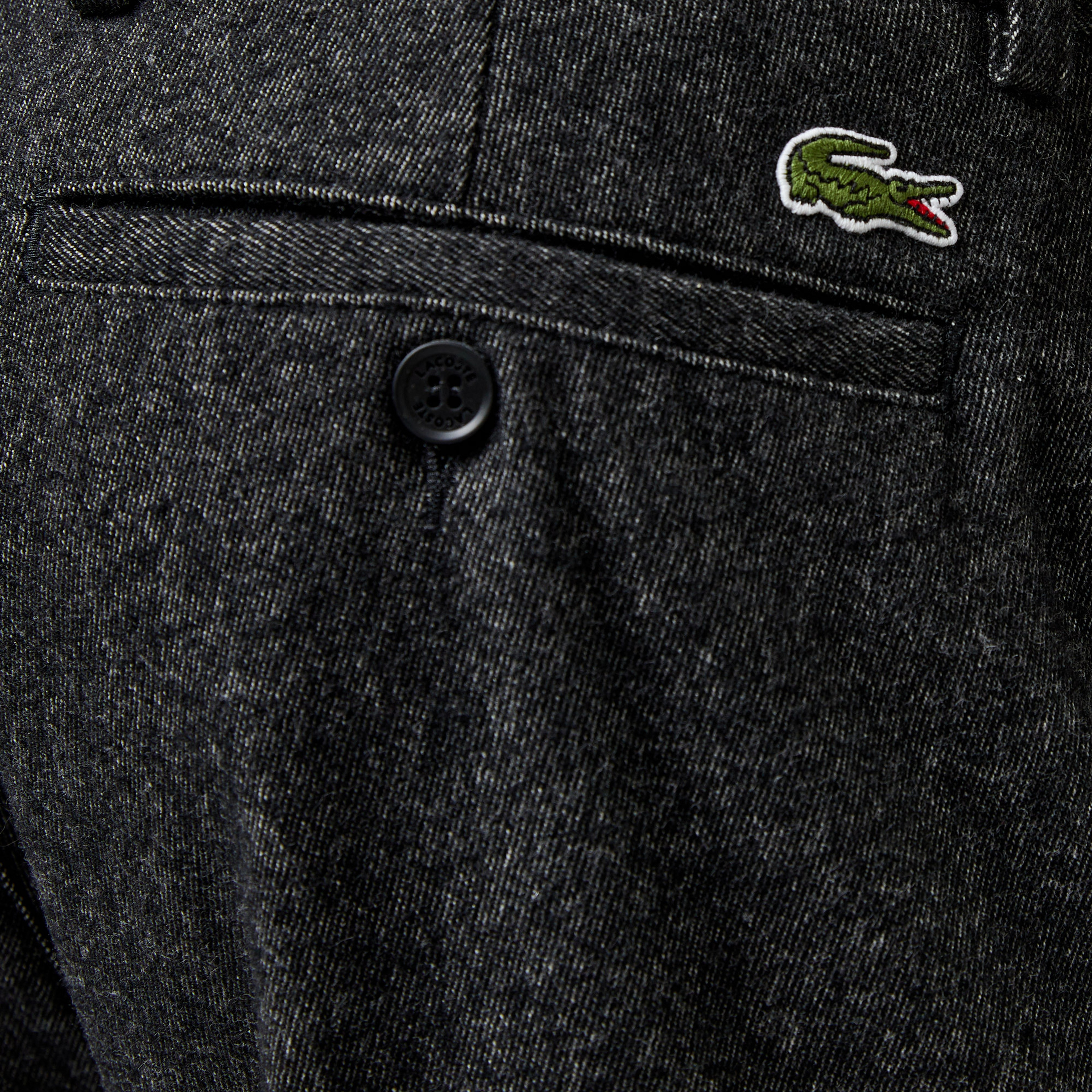 Erkek Tapered Fit Chino Siyah Pantolon