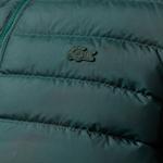 Erkek Kapüşonlu Koyu Yeşil Mont