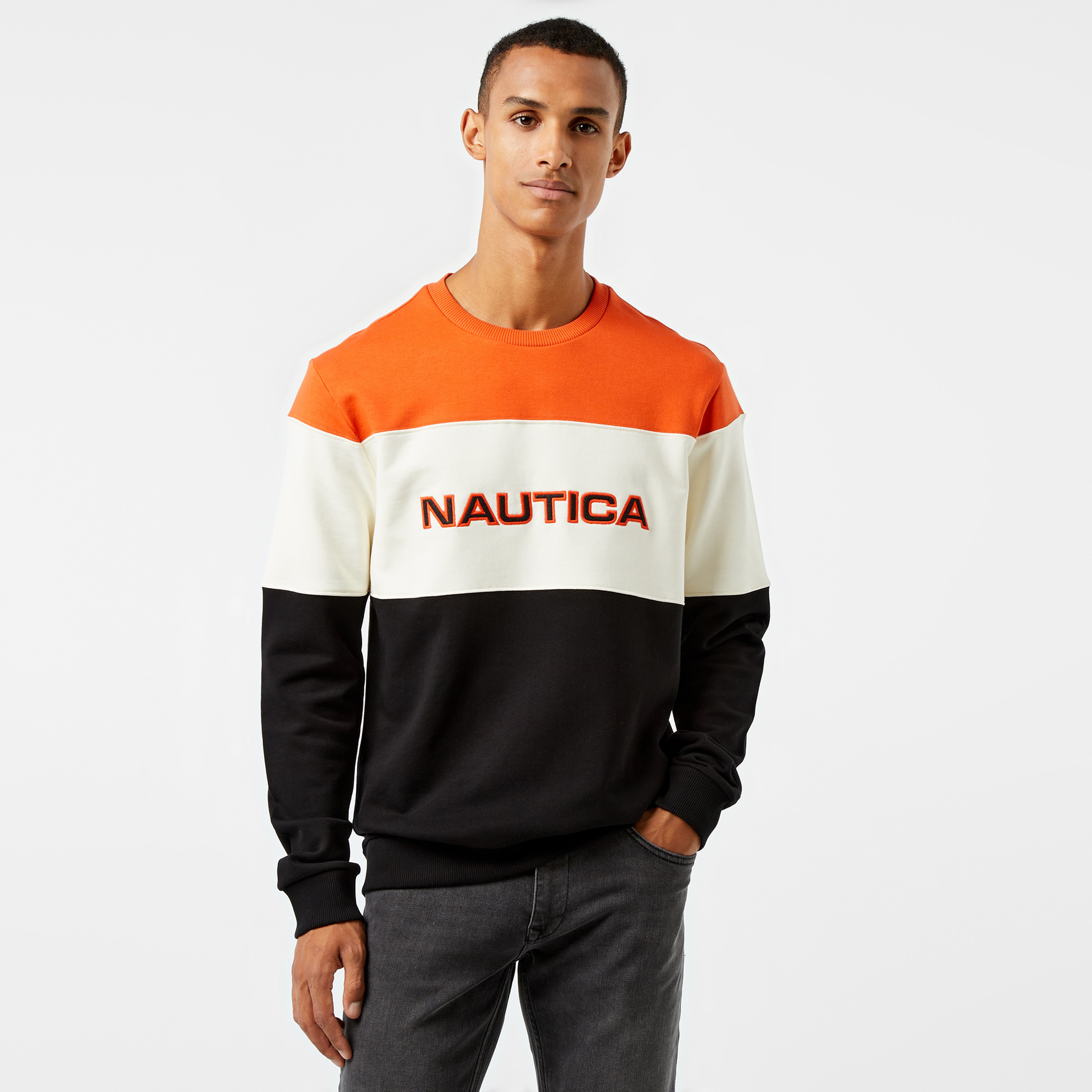 Nautica Erkek Turuncu Regular Fit Sweatshirt