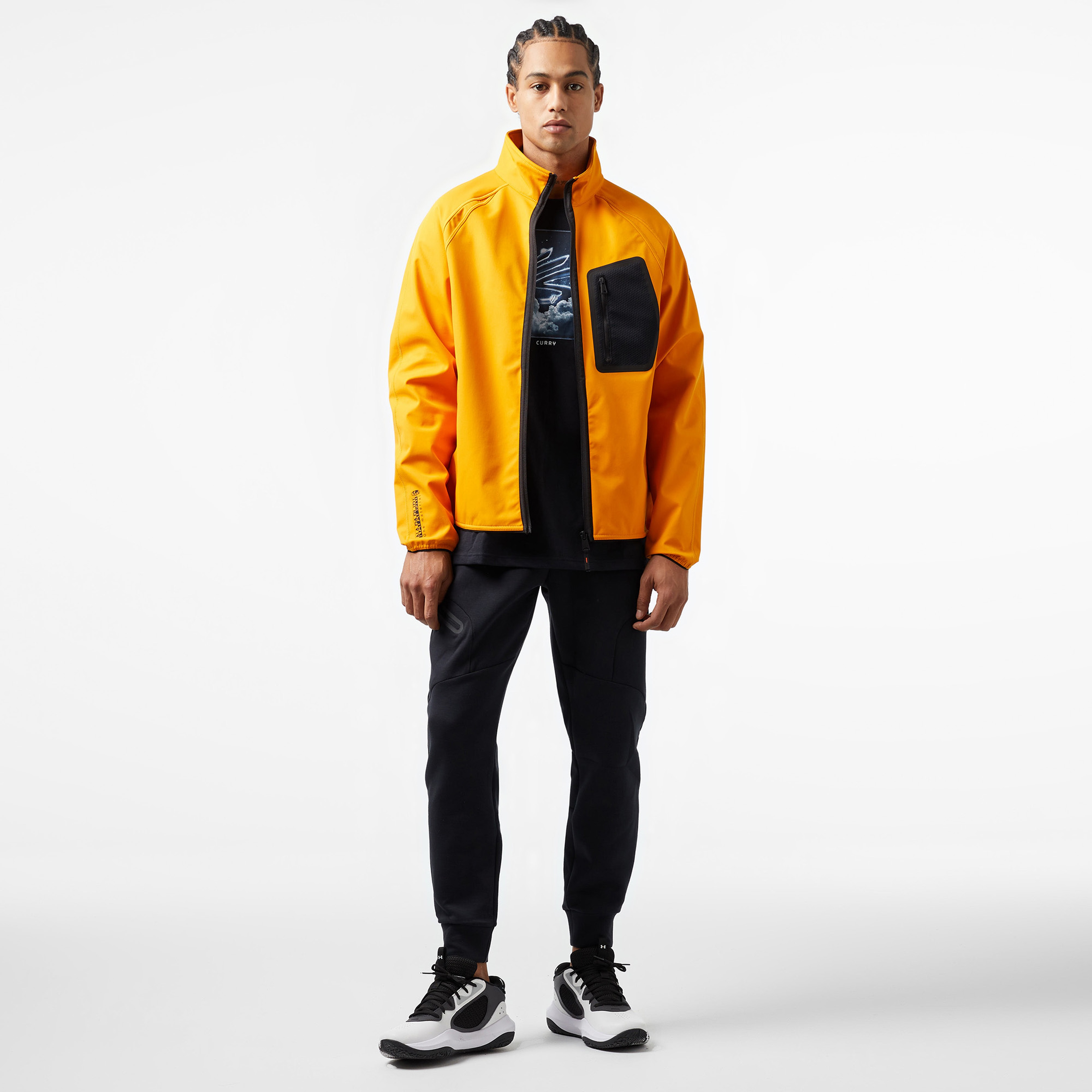 Napapijri B-Lorze Full-Zip Stand Erkek Turuncu Sweatshirt