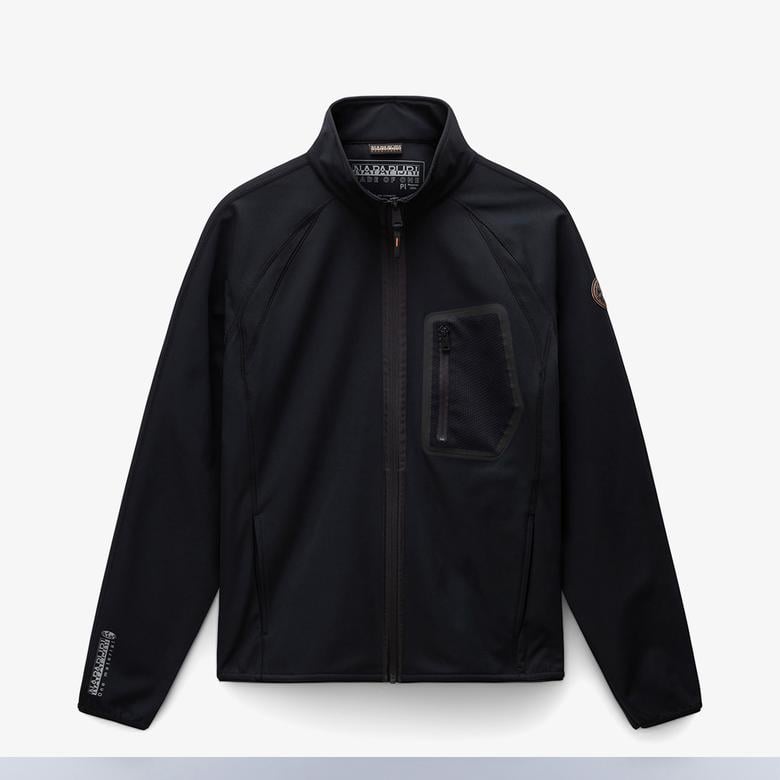 Napapijri B-Lorze FZ Stand Erkek Siyah Sweatshirt