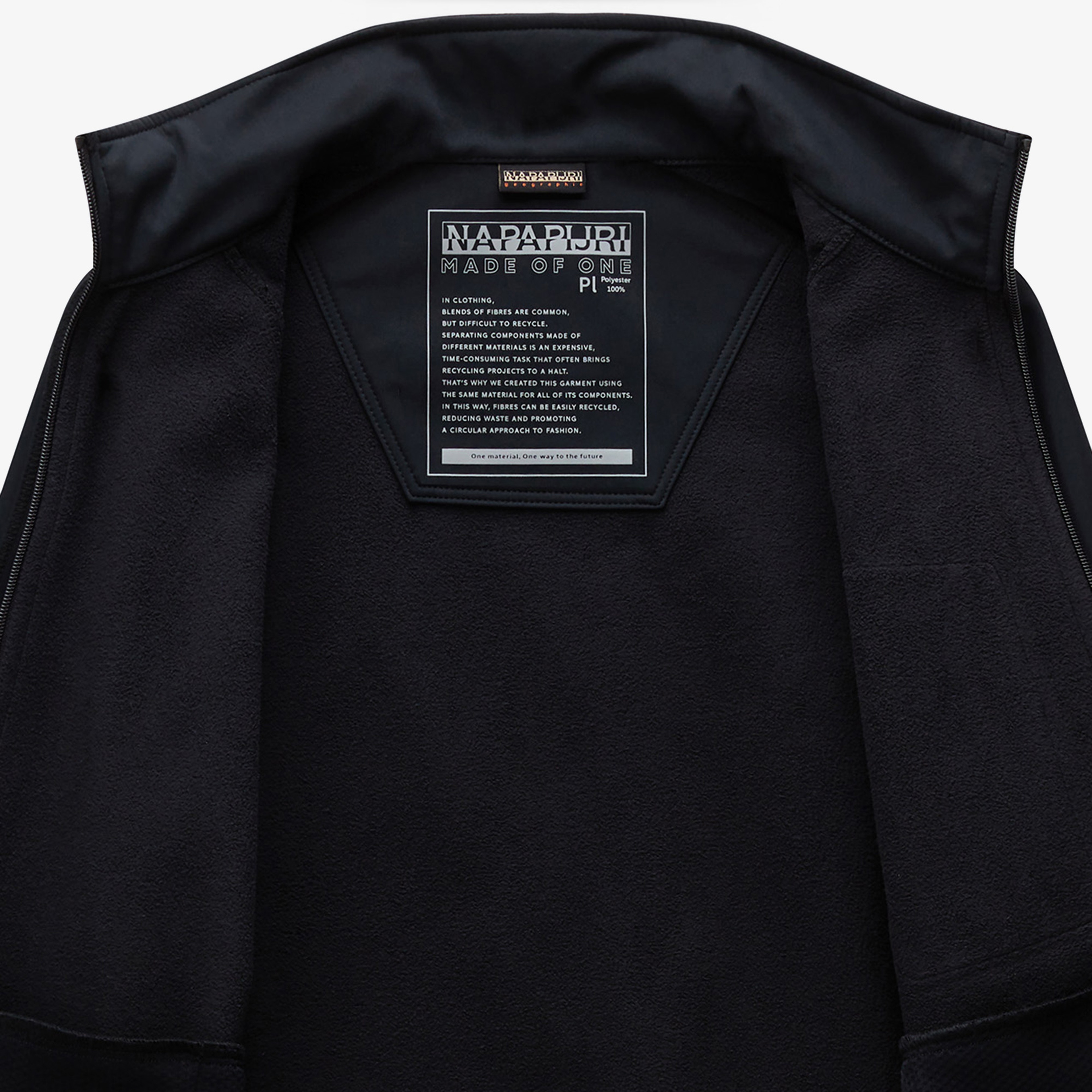 Napapijri B-Lorze FZ Stand Erkek Siyah Sweatshirt