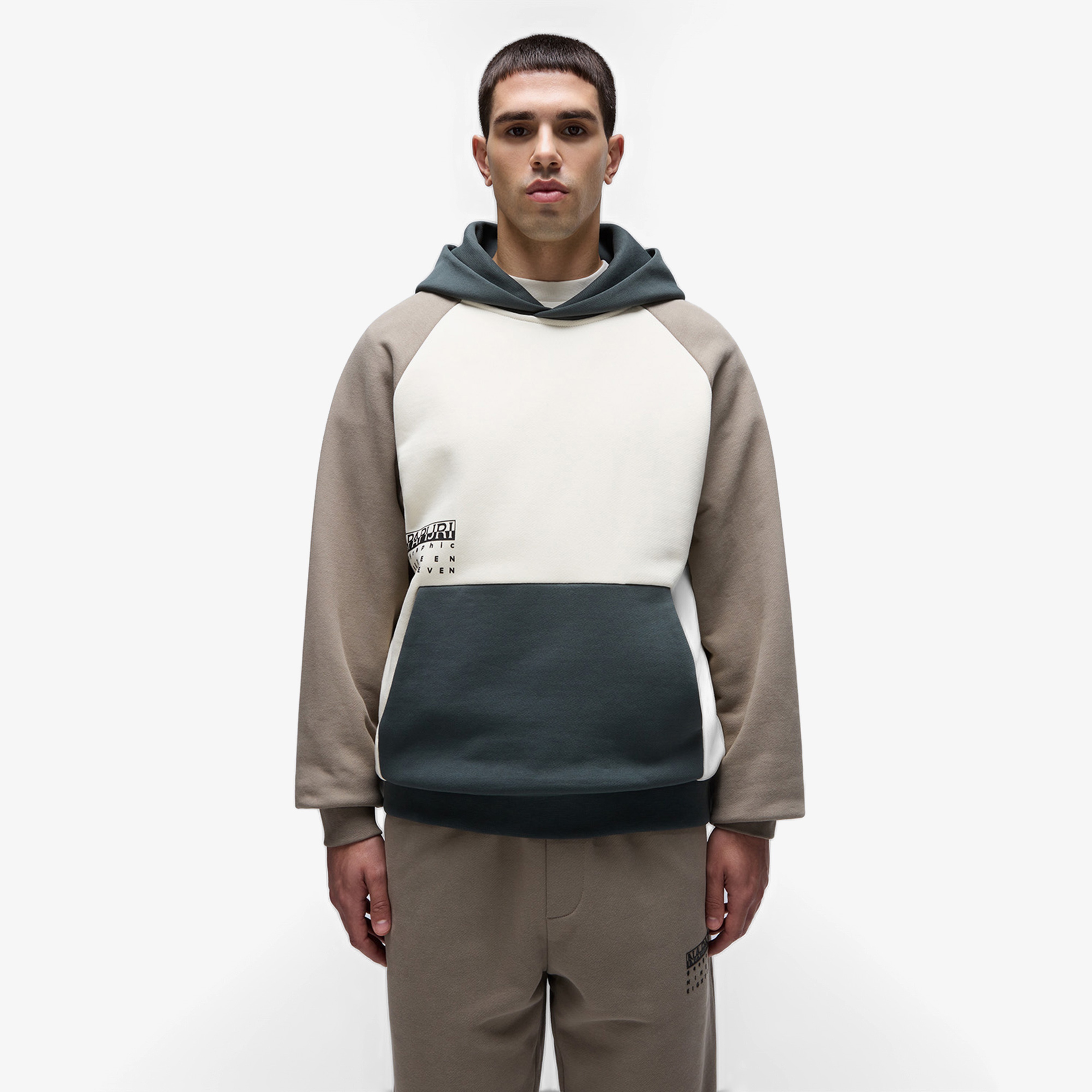 Napapijri B-Premium H Erkek Krem Sweatshirt