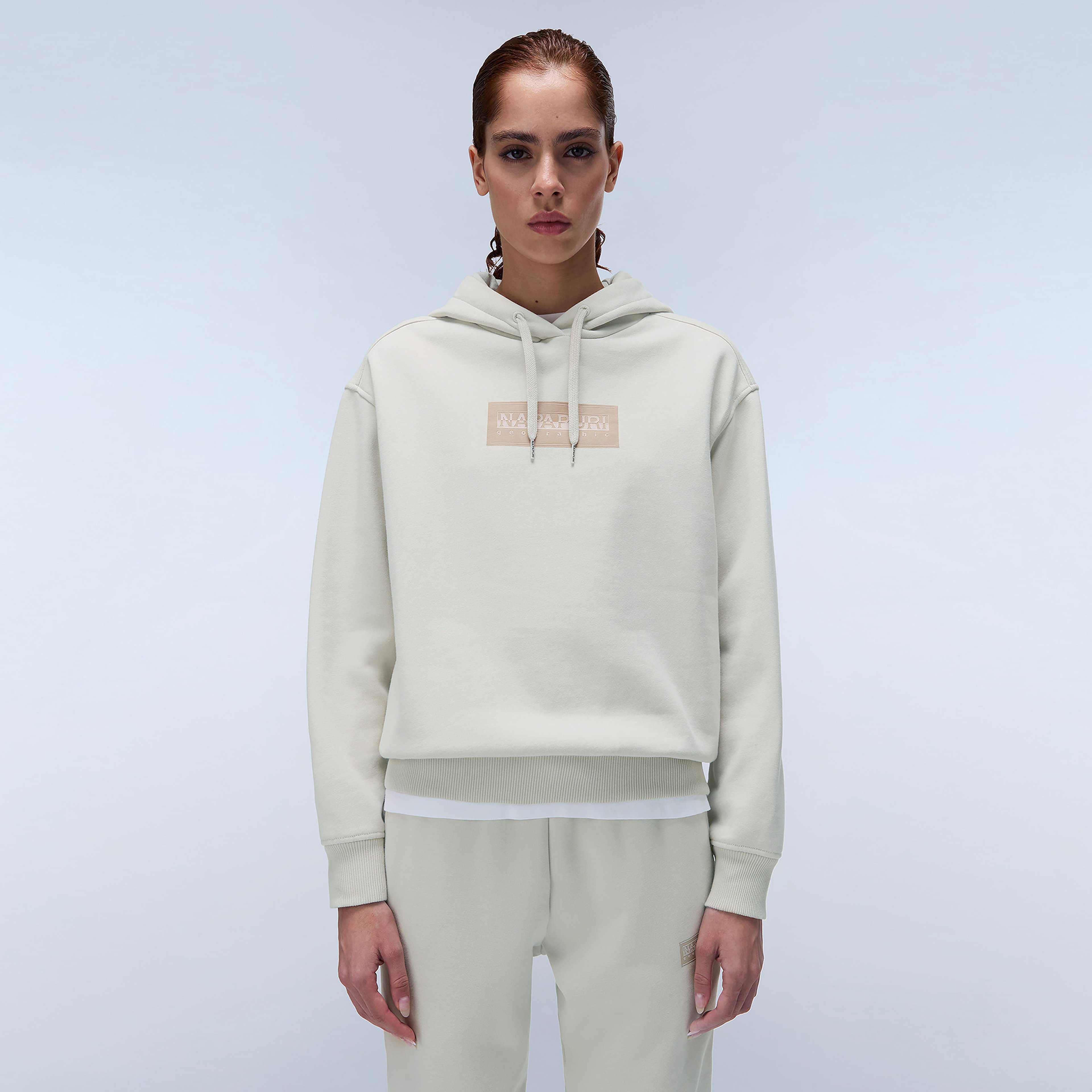 Napapijri B-Box Logo H W Kadın Bej Sweatshirt