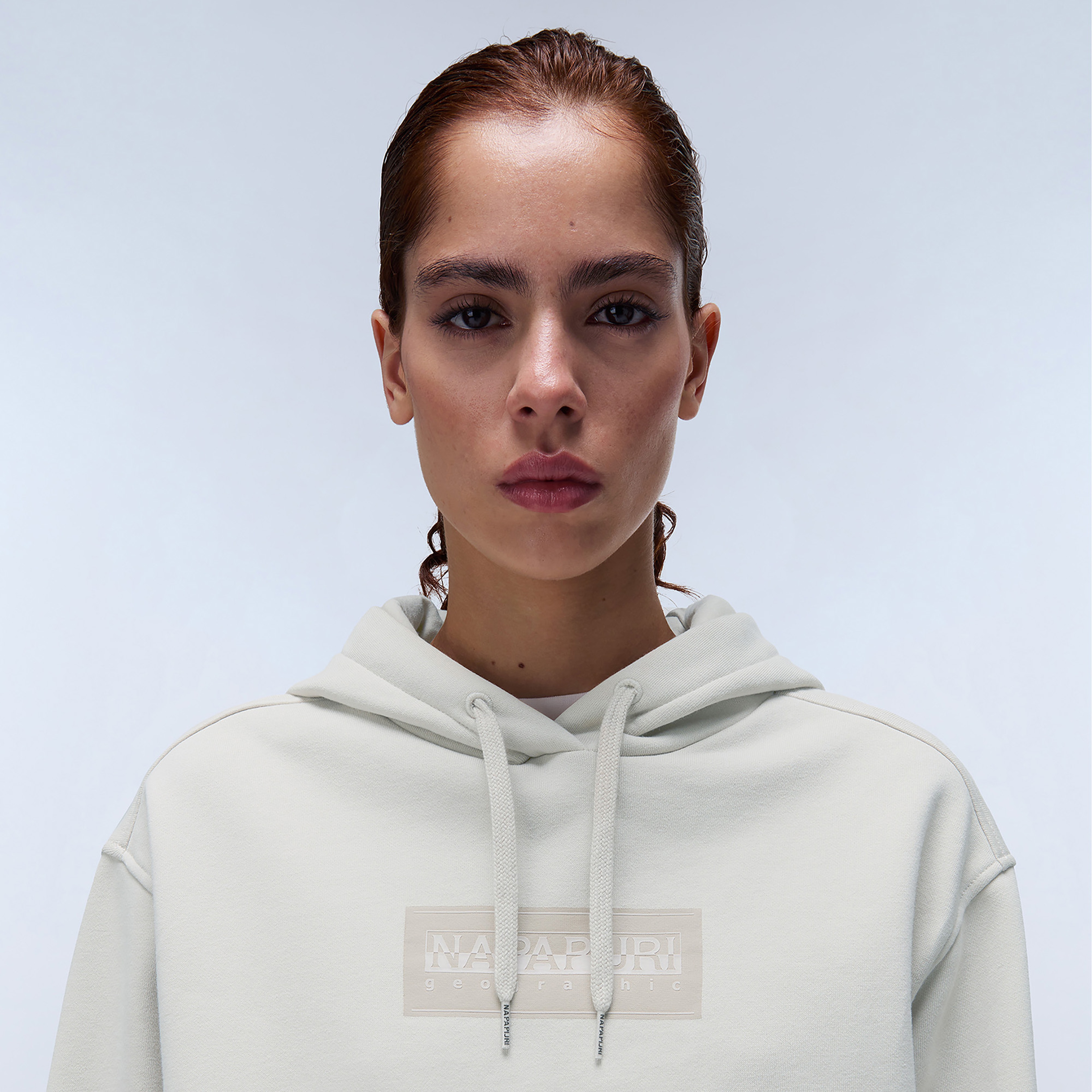Napapijri B-Box Logo H W Kadın Bej Sweatshirt