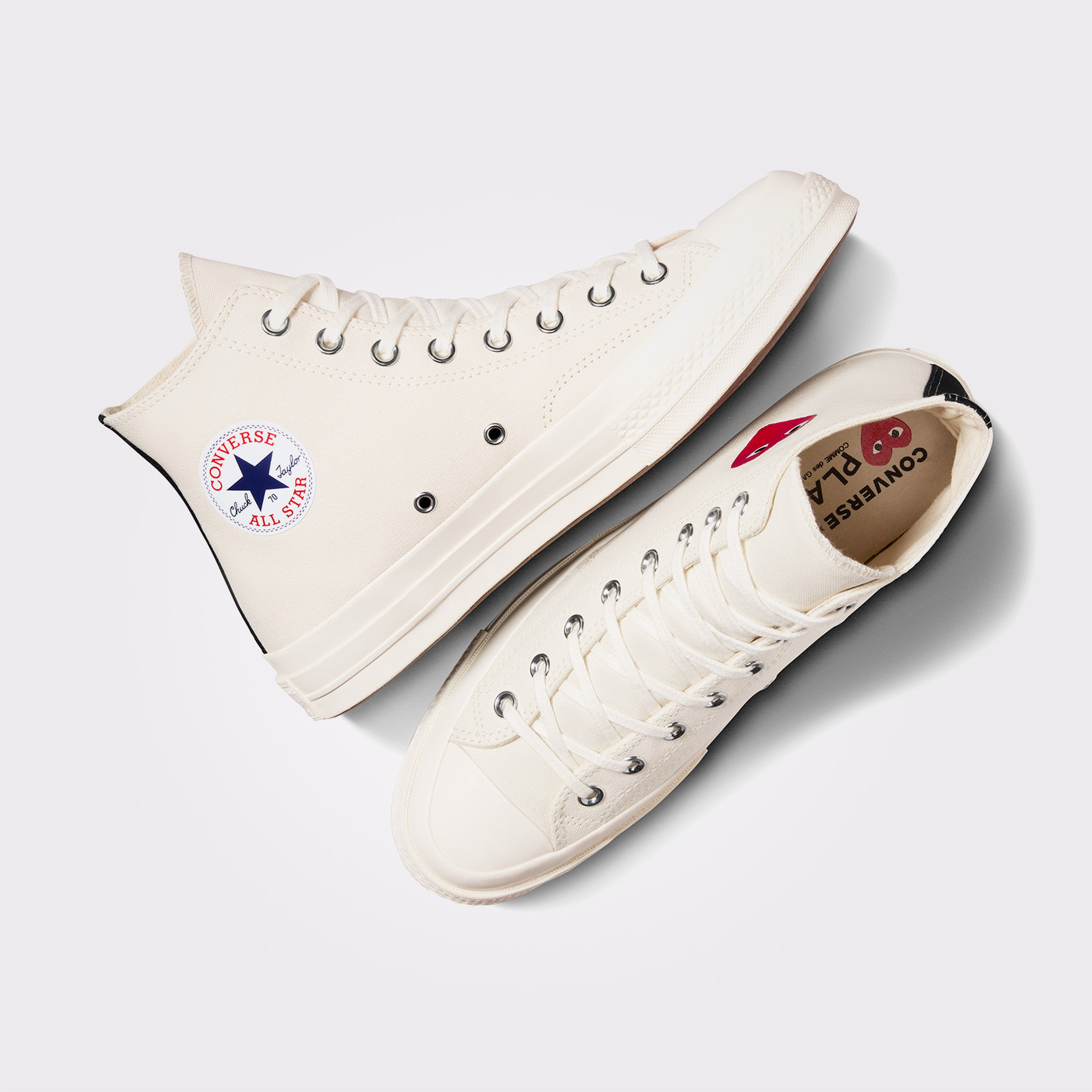 Converse X Comme Des Garçons Chuck 70 Unisex Krem Bilekli Sneaker