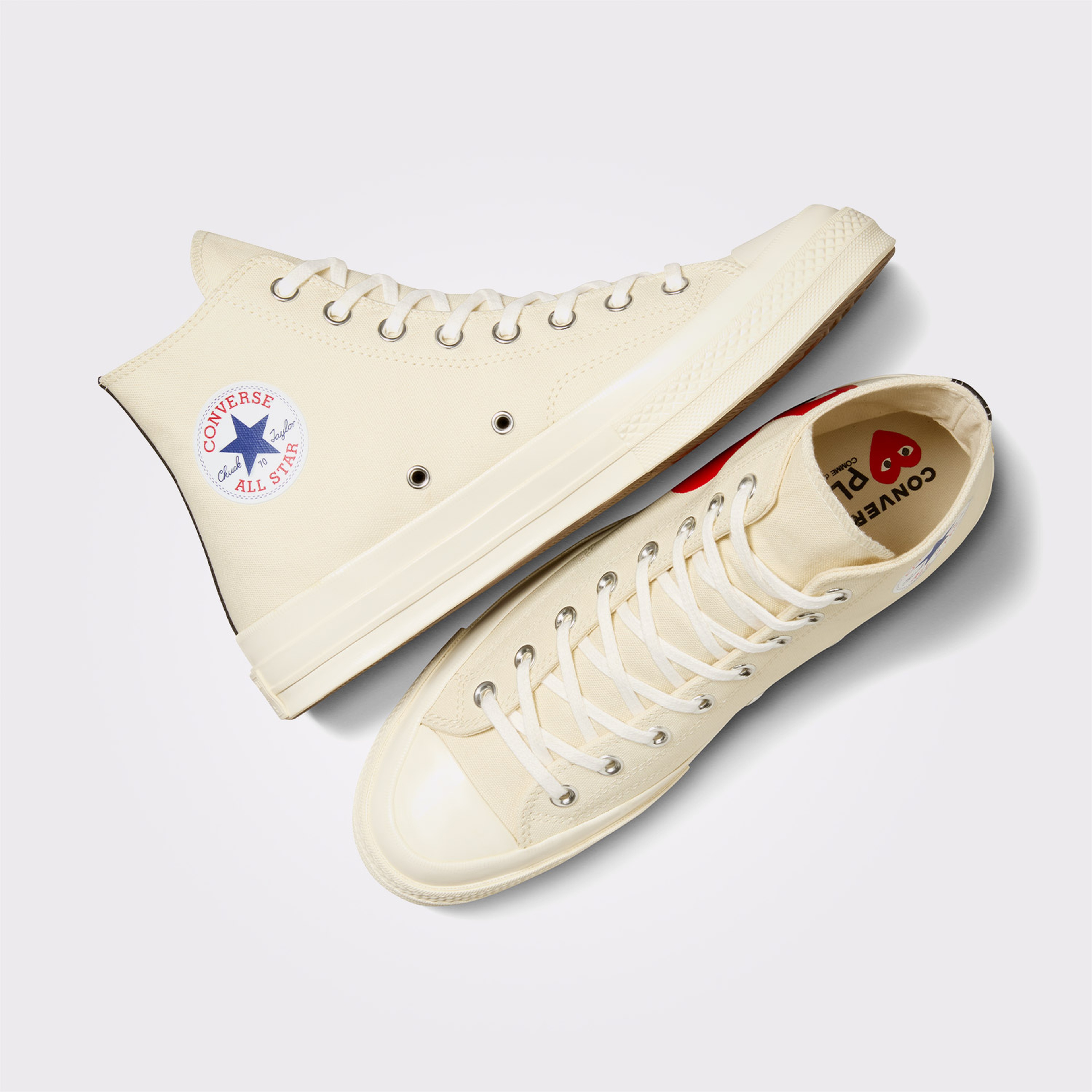 Converse X Comme Des Garçons Play Chuck 70 Unisex Krem Bilekli Sneaker