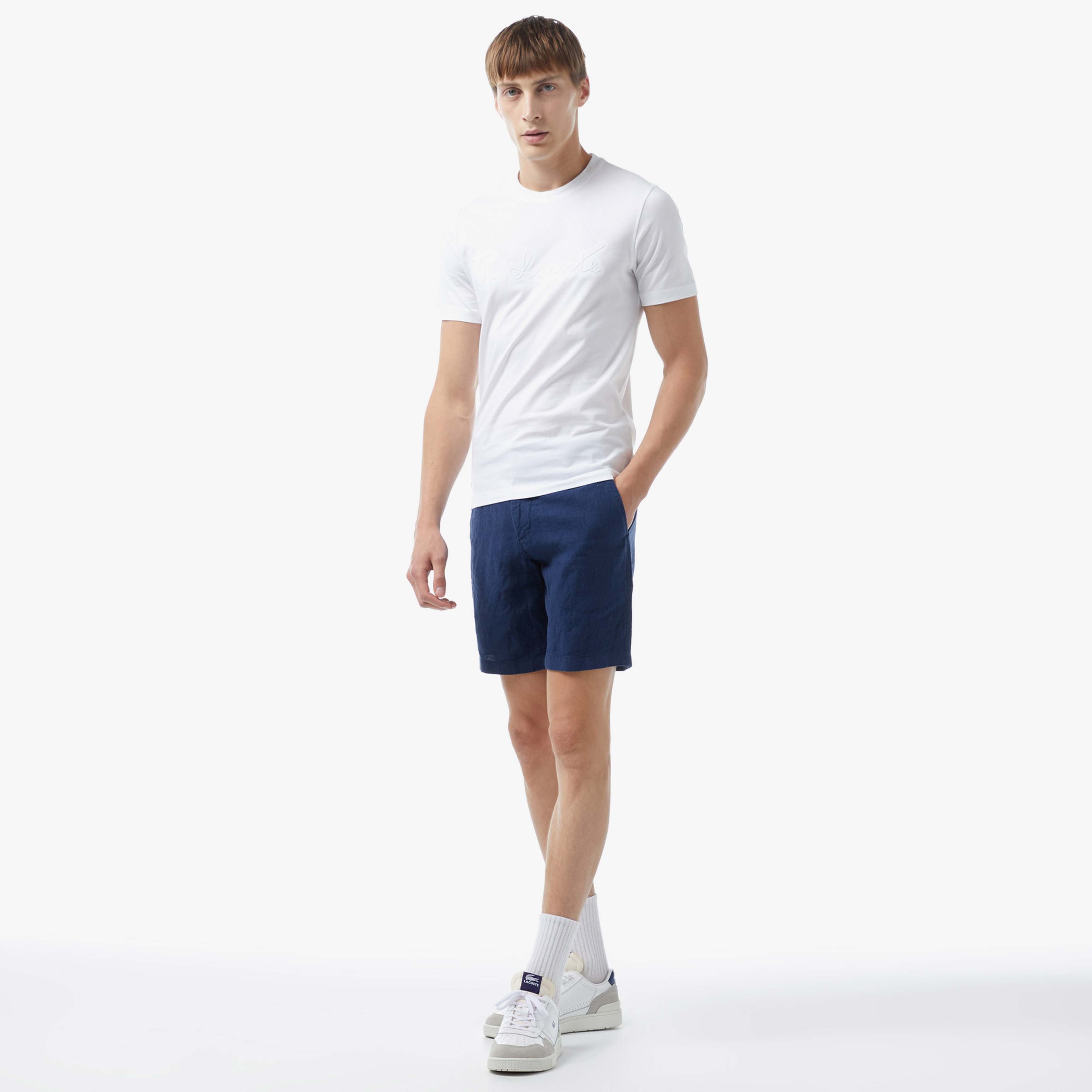 Lacoste Erkek Beyaz T-Shirt