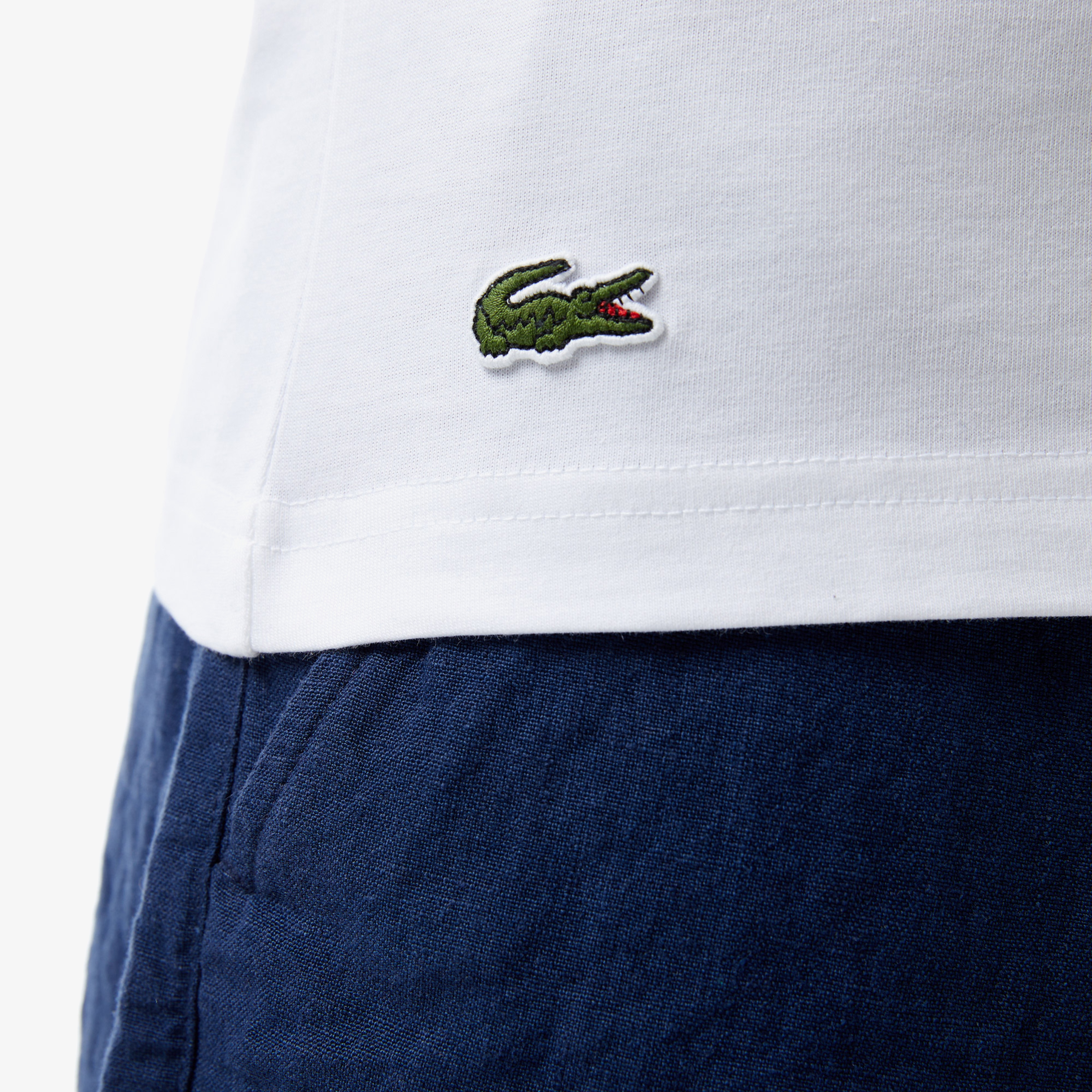 Lacoste Erkek Beyaz T-Shirt