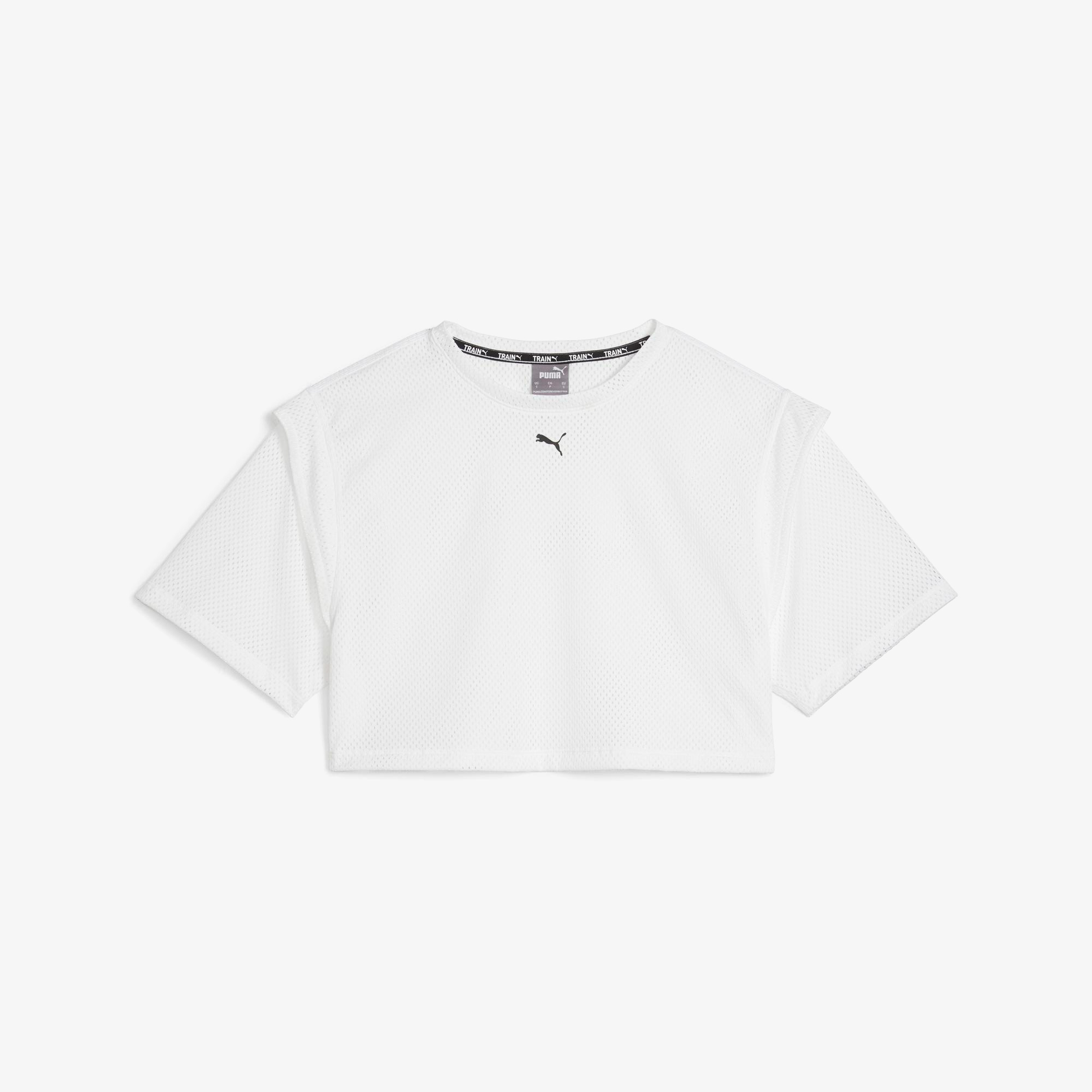 Puma Fit Move Mesh Kadın Beyaz T-Shirt