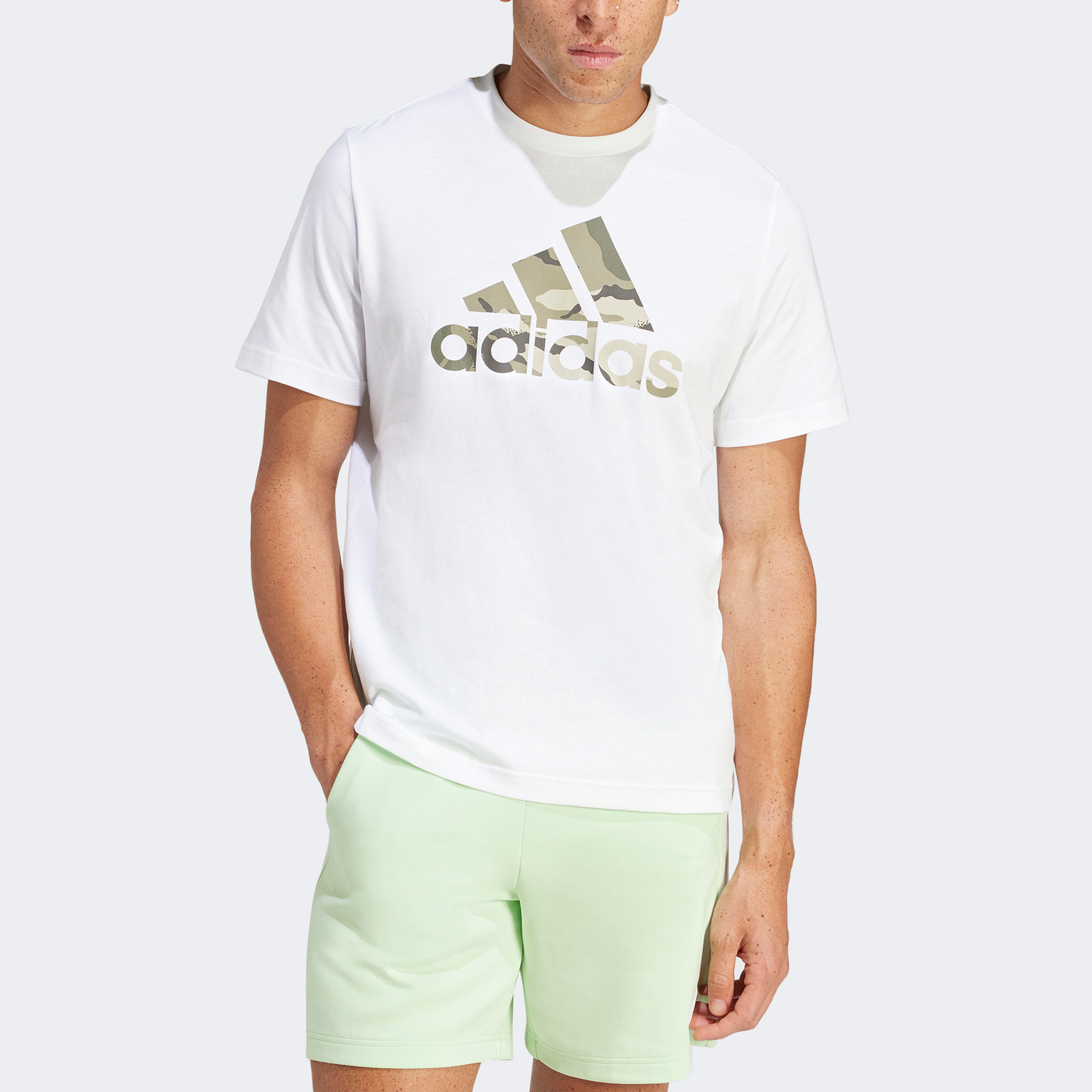Adidas Erkek Beyaz T-Shirt