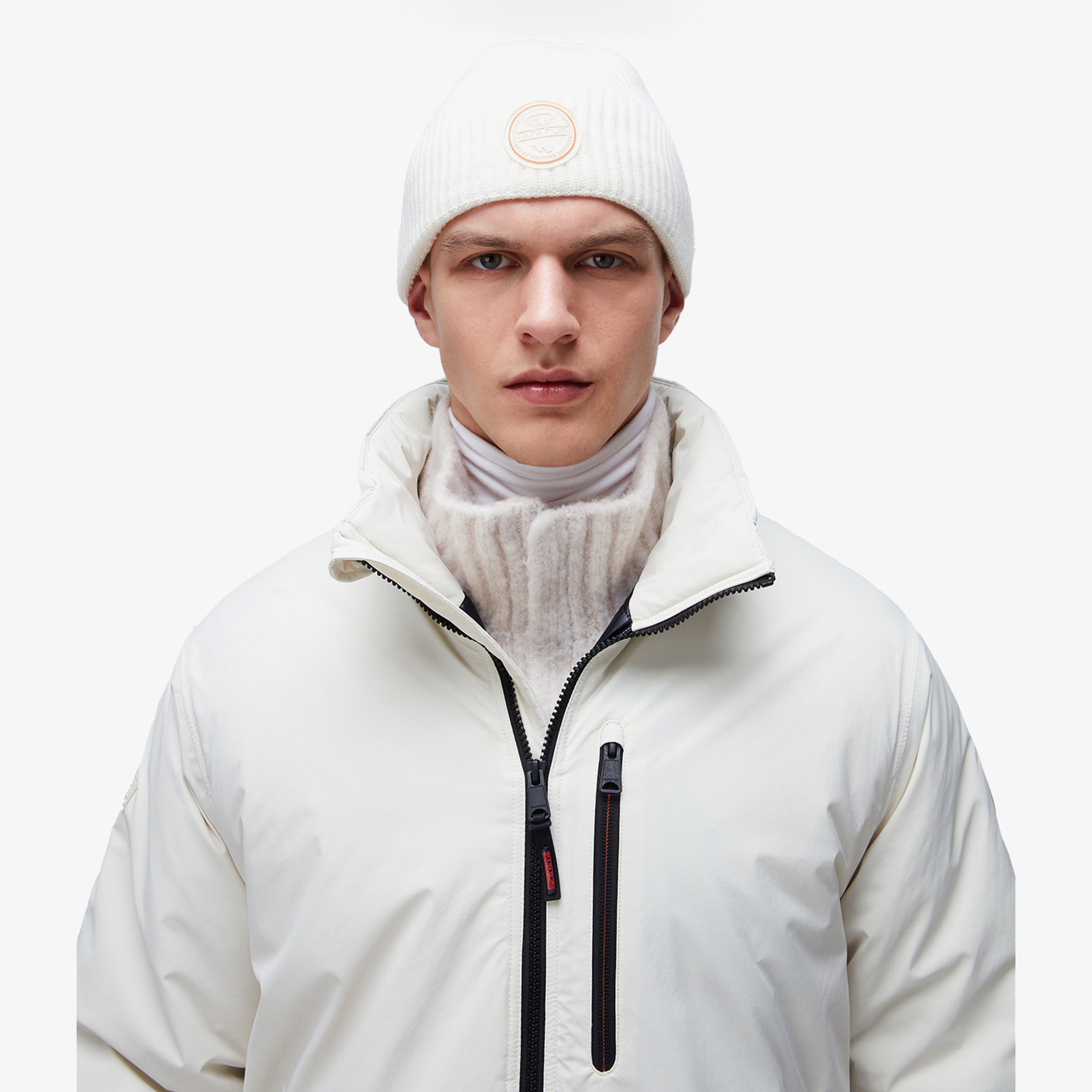 Napapijri F-Singine Erkek Beyaz Bere