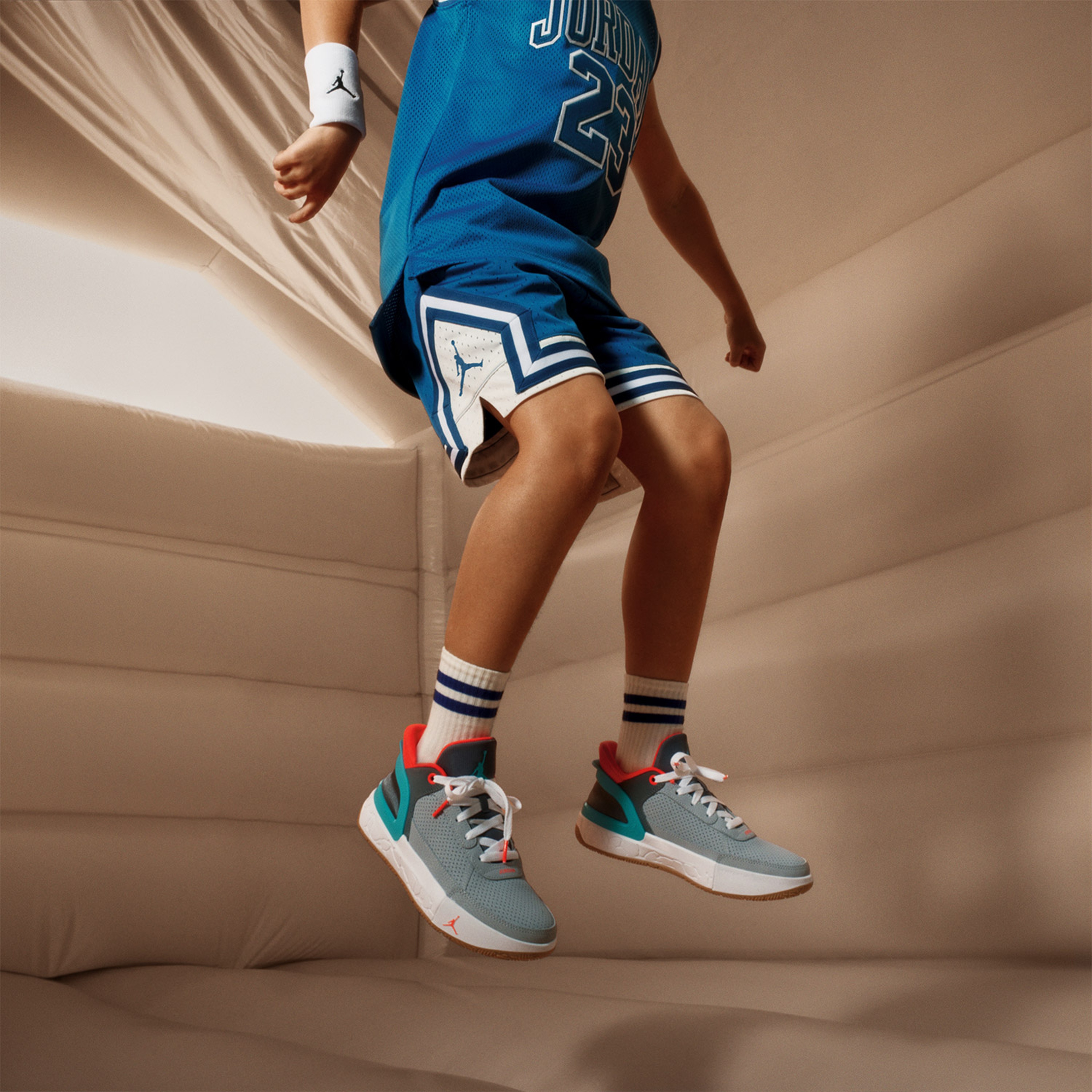 Jordan Air Diamond Basketball Çocuk Mavi Şort