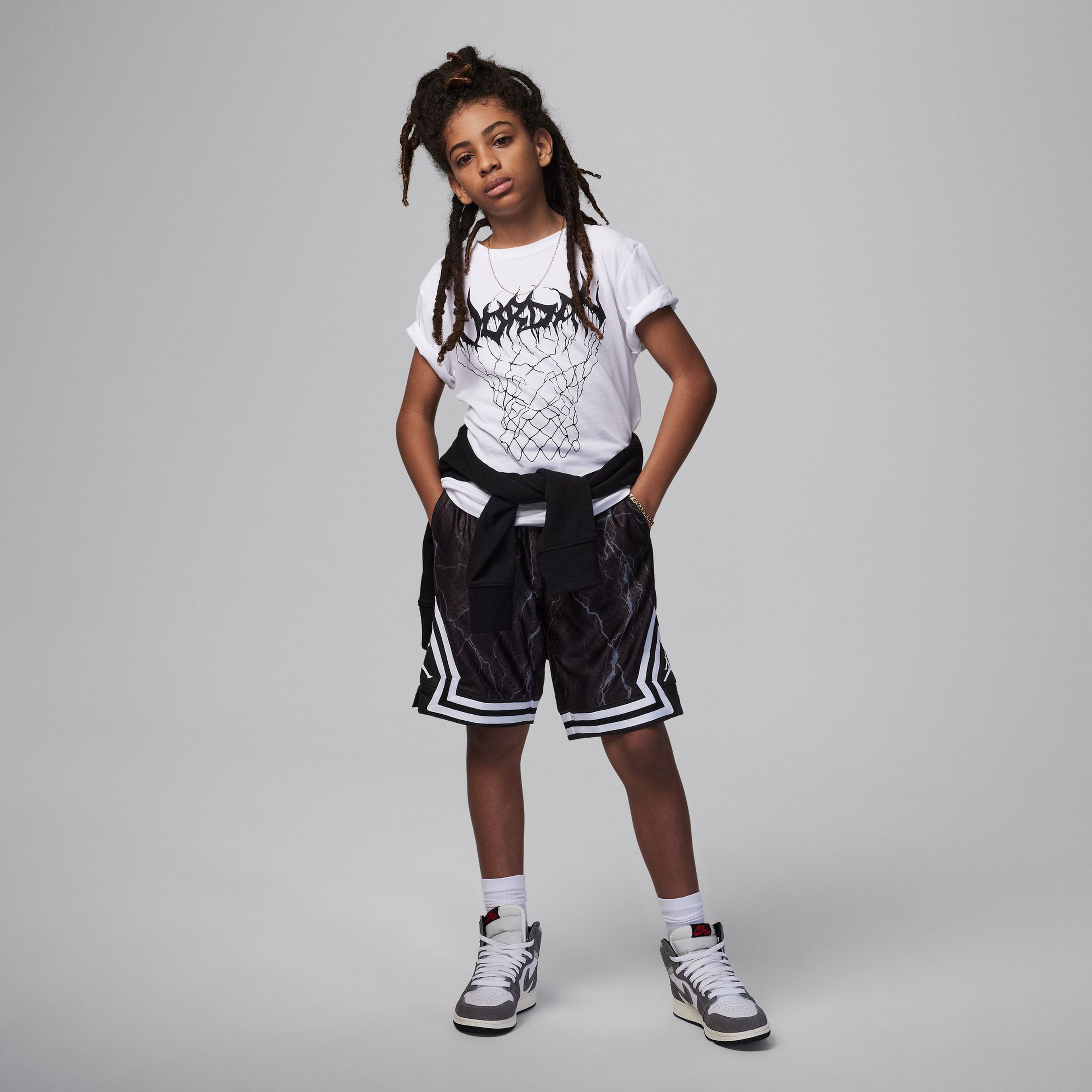 Jordan Air Diamond Çocuk Siyah Şort
