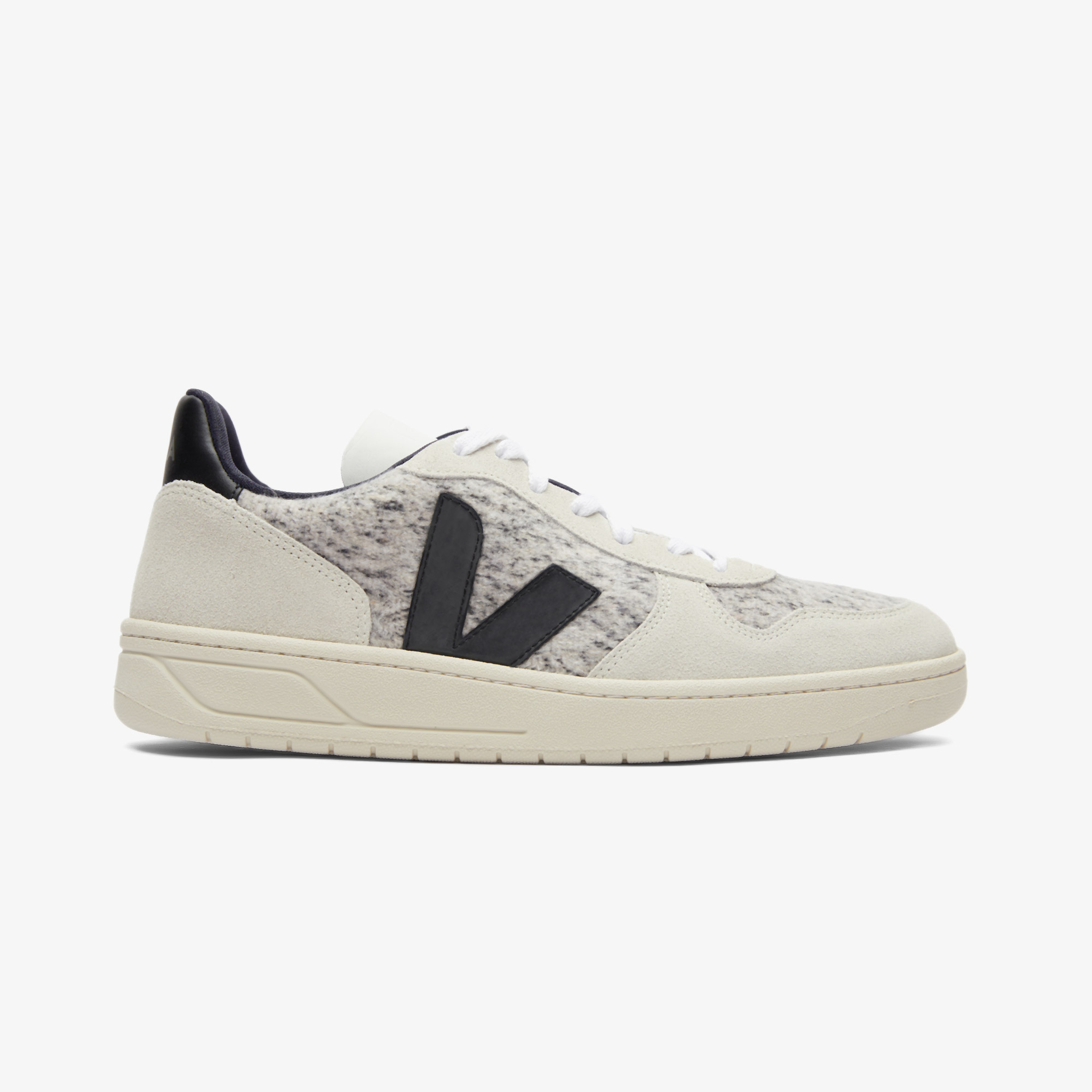 Veja V10 Flannel Erkek Krem/Siyah Sneaker