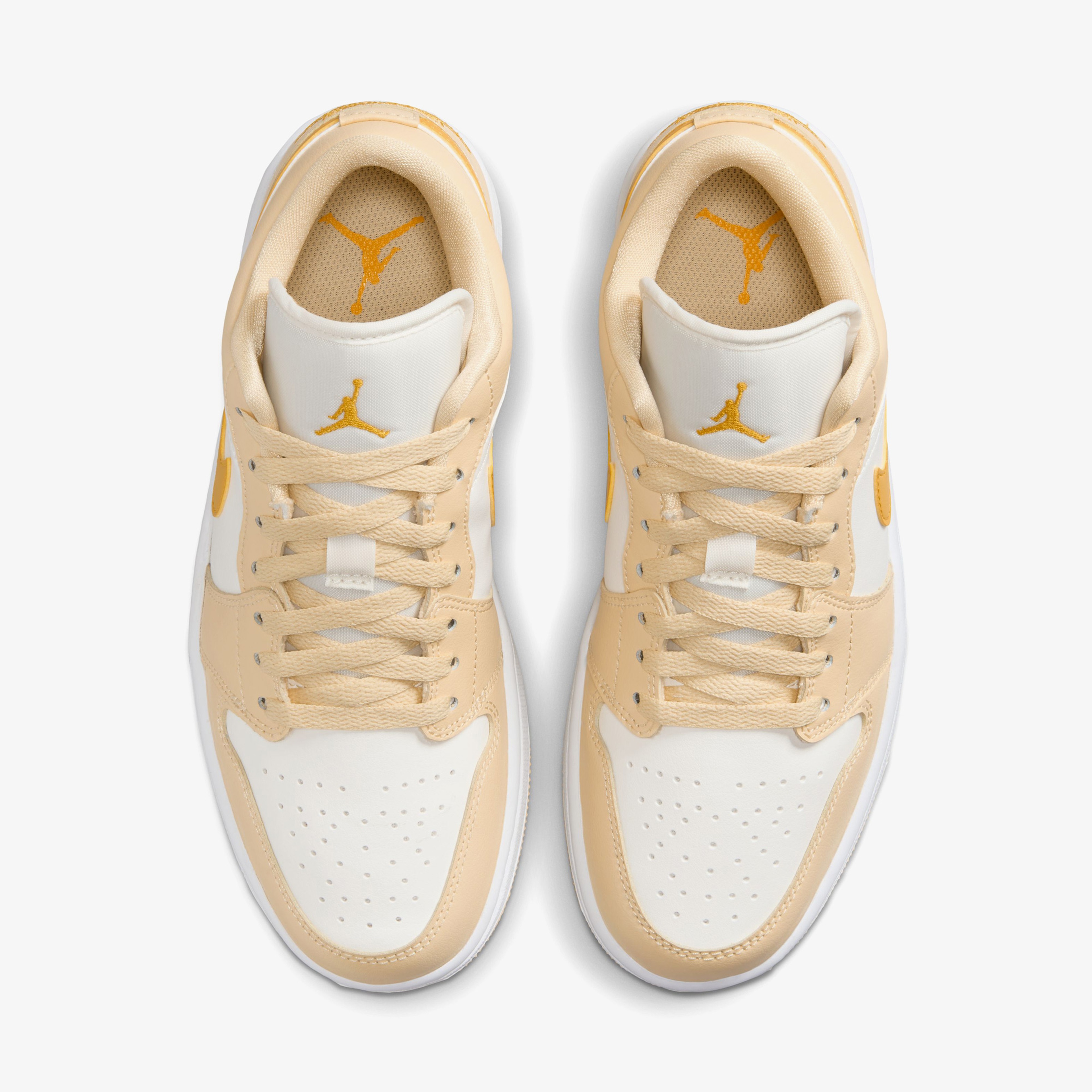 Jordan Air 1 Low Kadın Krem/Sarı Spor Ayakkabı