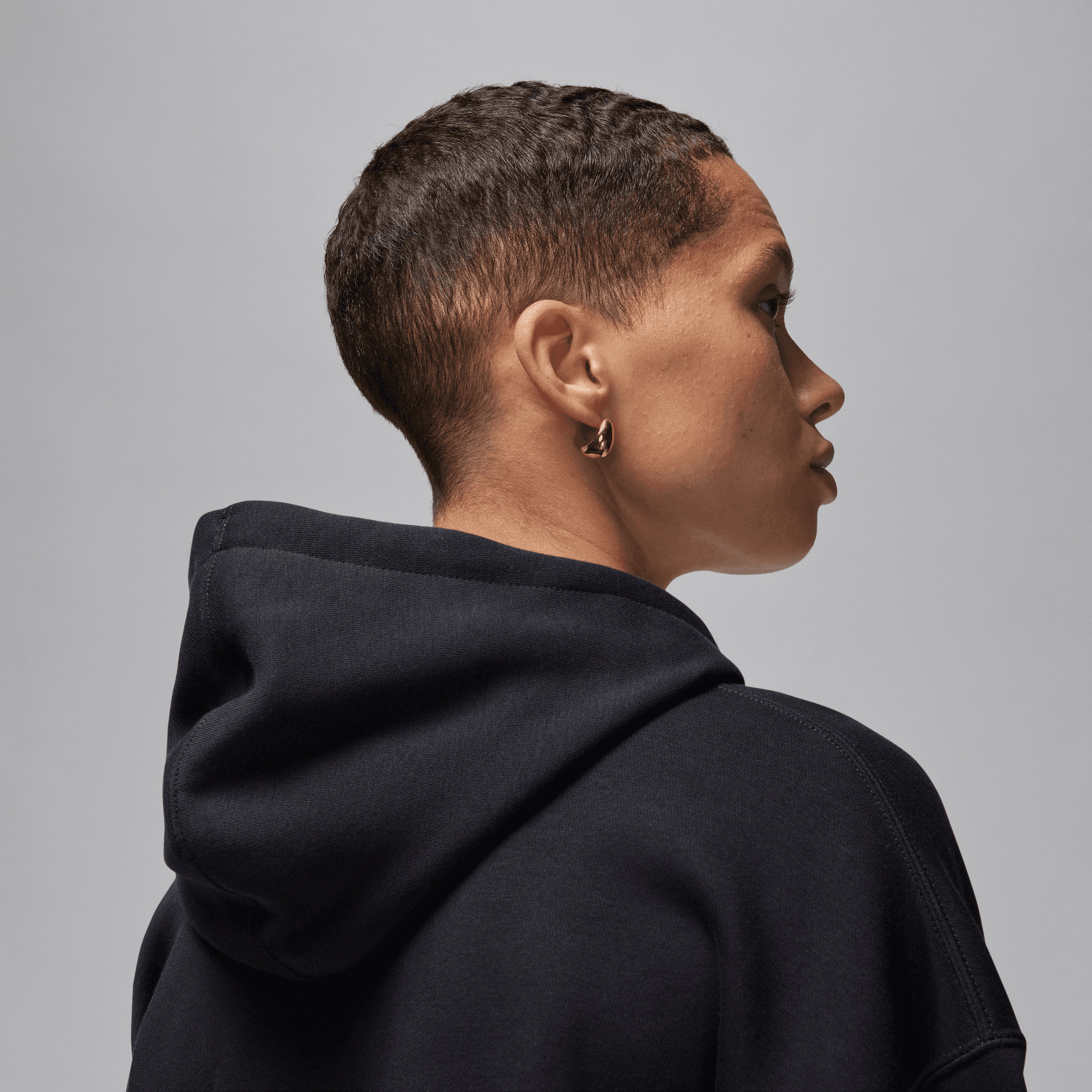 Jordan Brooklyn Fleece Kadın Siyah Hoodie