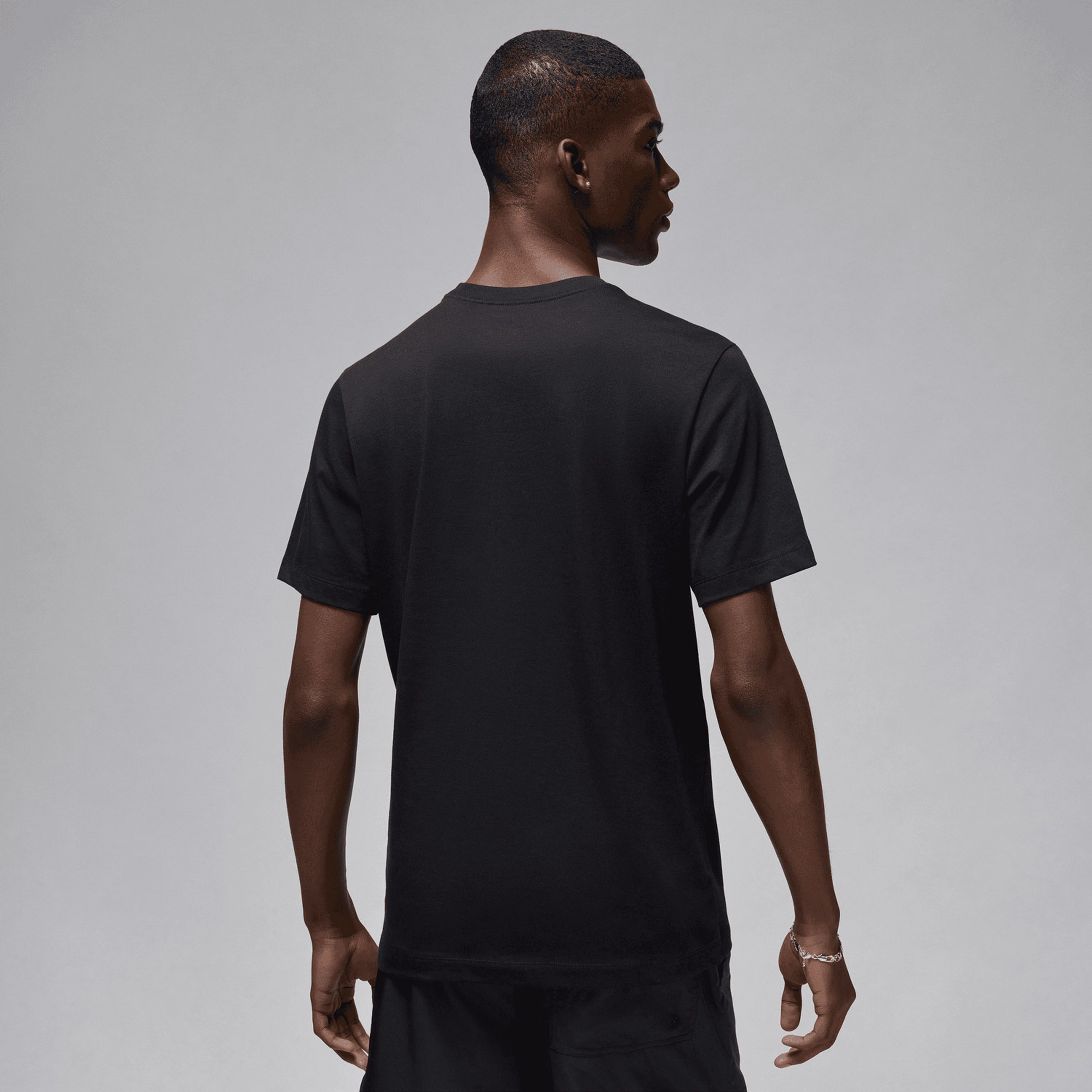 Jordan Brand Logo Stack Ss Crw Erkek Siyah T-Shirt