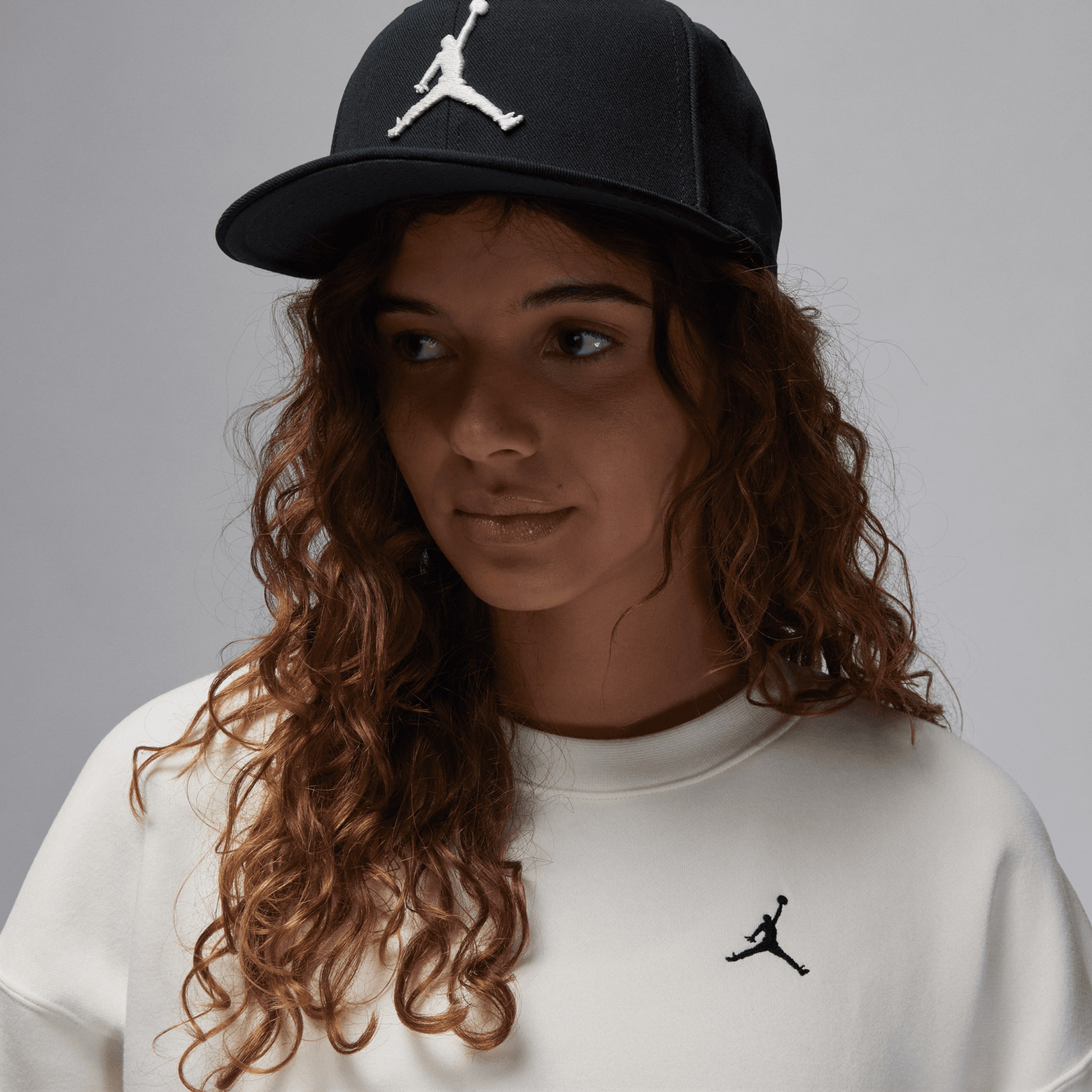 Jordan Brkln Flc Crew 2 Kadın Krem T-Shirt