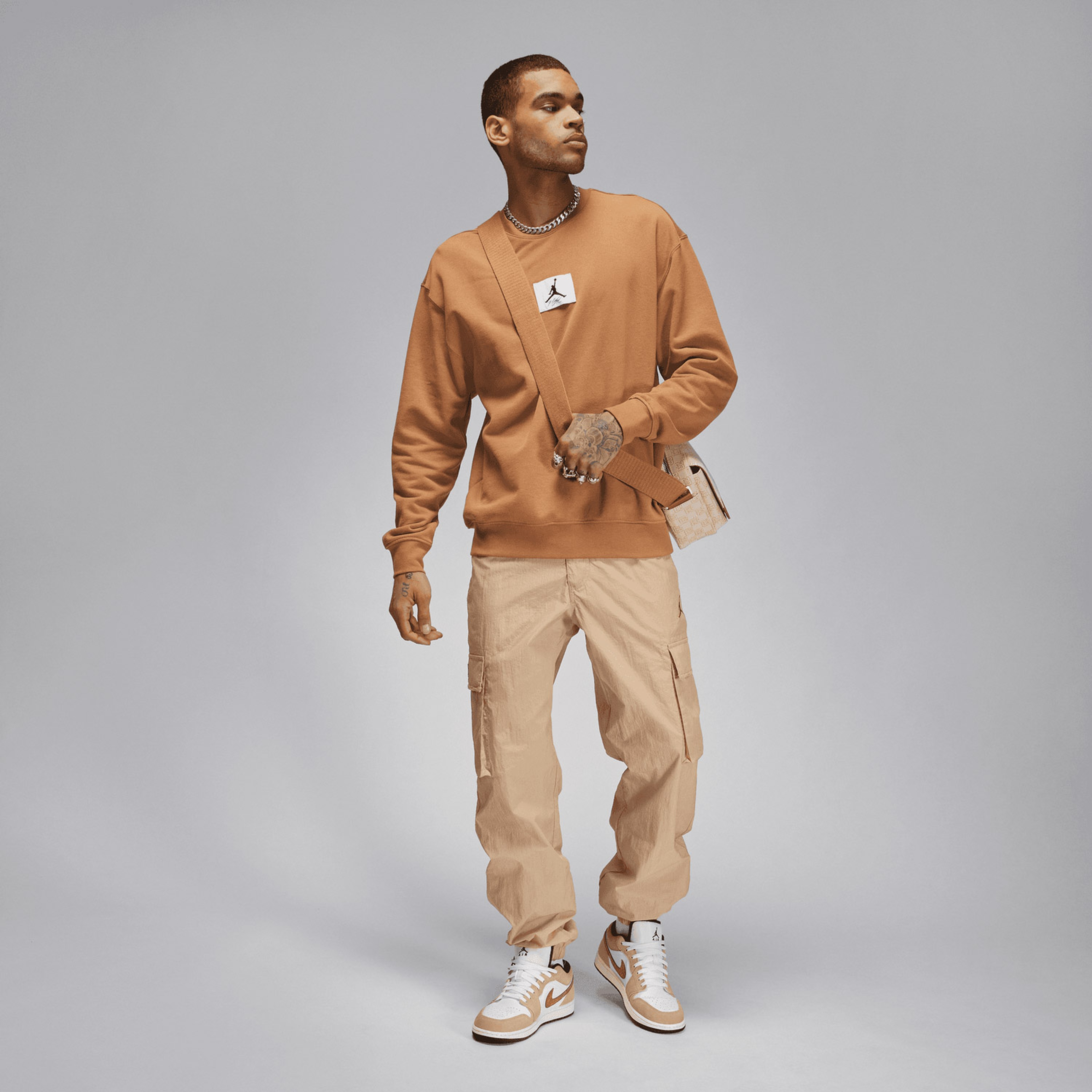 Nike Flight MVP Erkek Krem Eşofman Altı