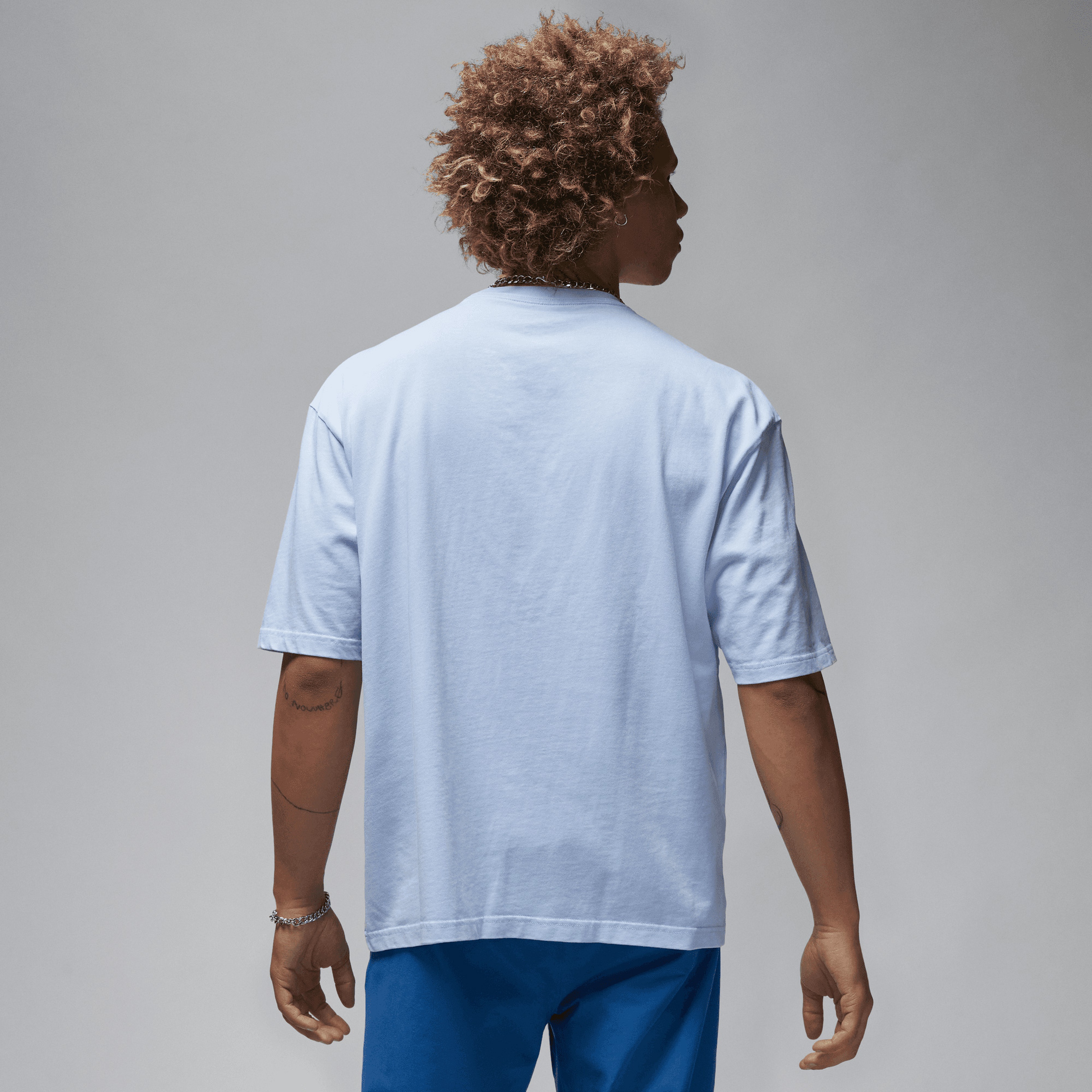 Jordan Flight Essentials Oversize Erkek Mavi T-Shirt