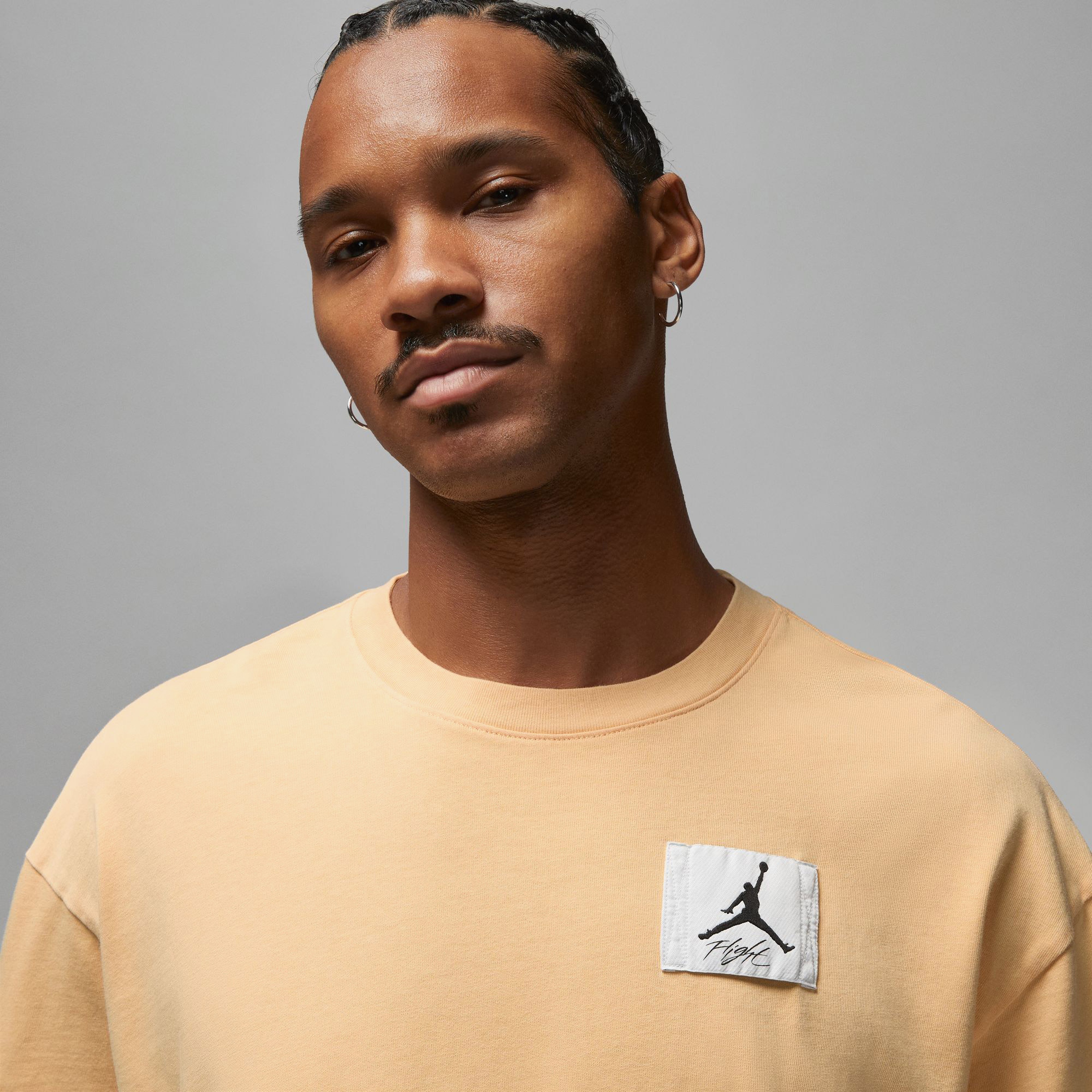 Jordan Flight Essential Wsh Oversize Crew Erkek Bej T-Shirt