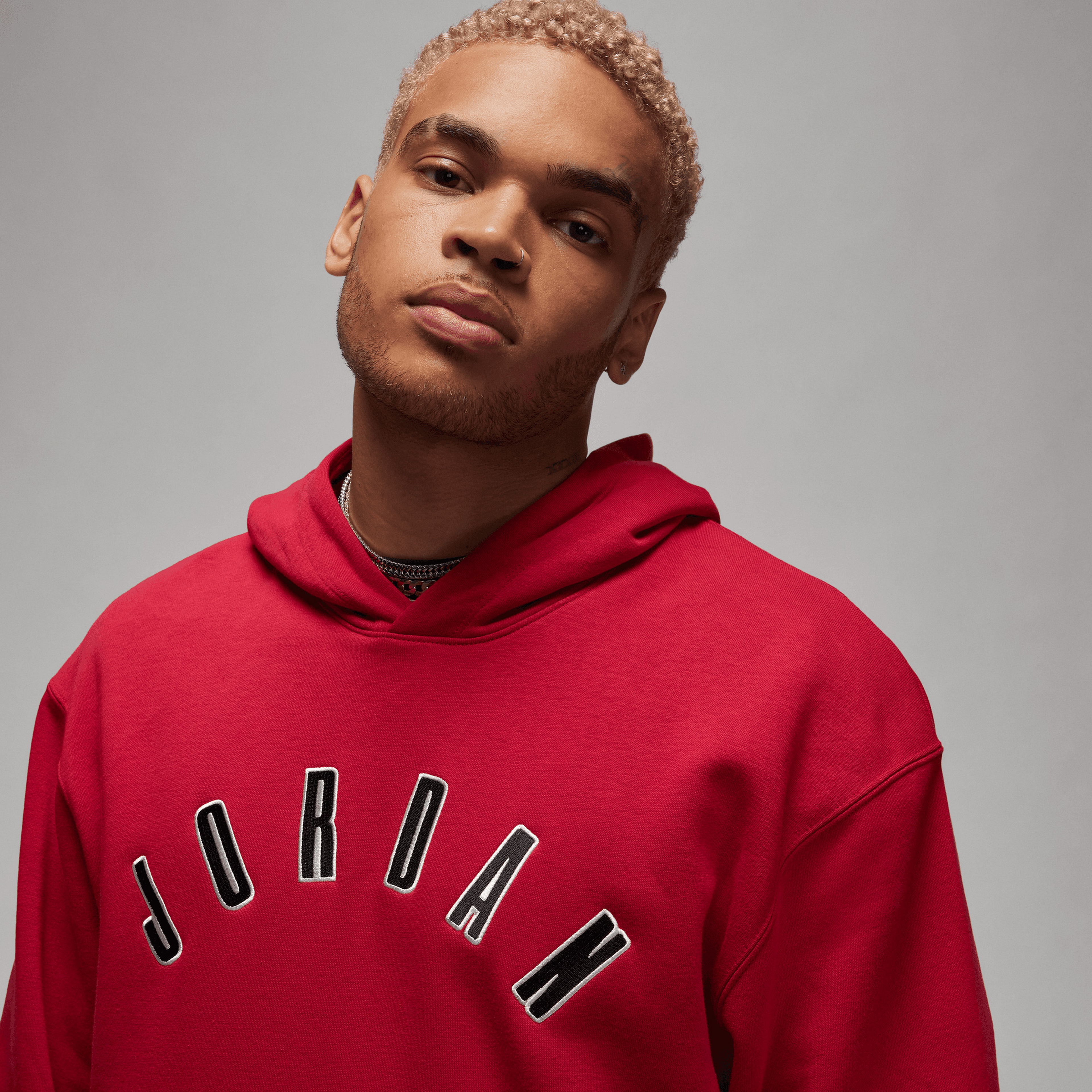 Jordan MJ Flight Mvp Fleece Pullover Erkek Kırmızı Hoodie