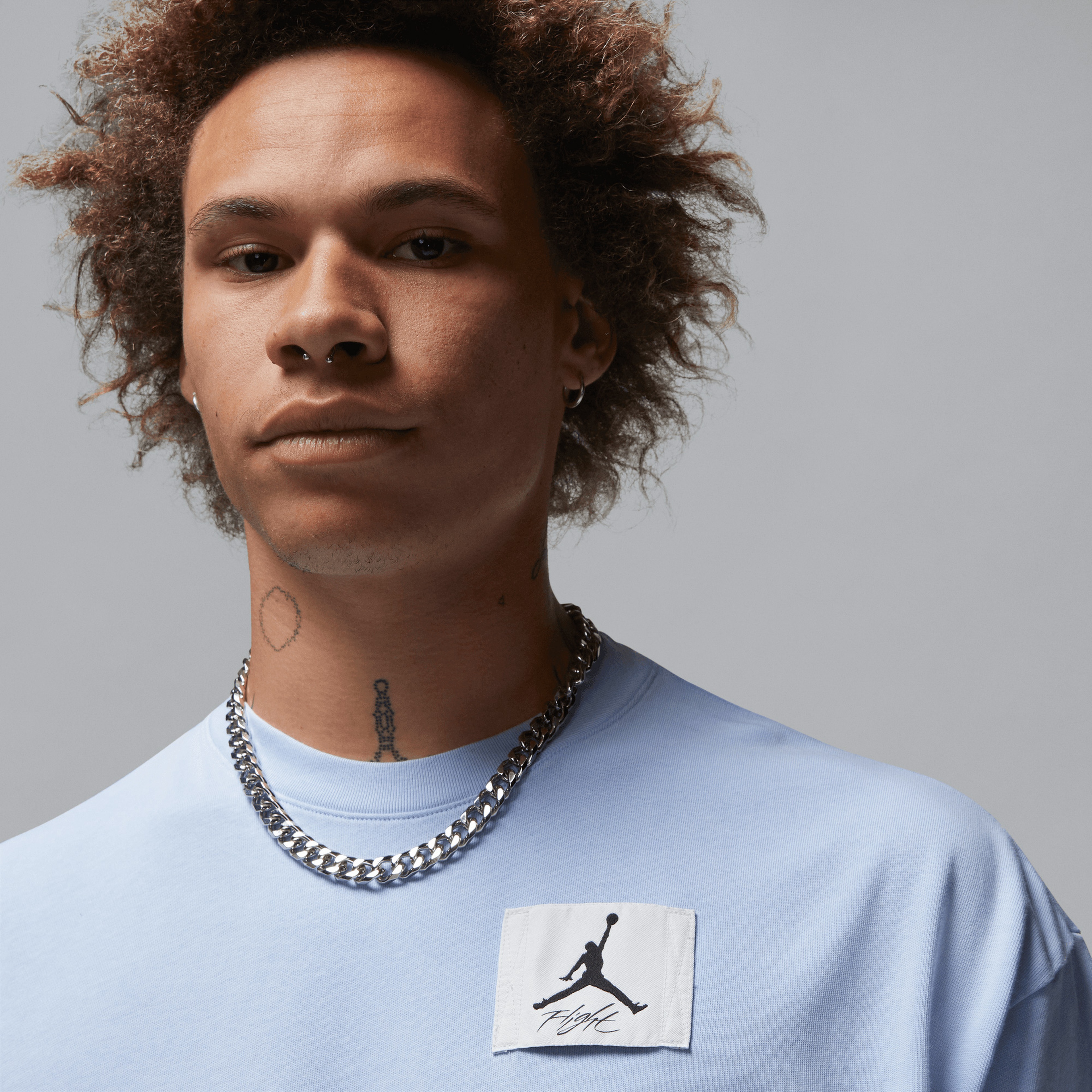 Jordan Flight Essentials Oversize Erkek Mavi T-Shirt